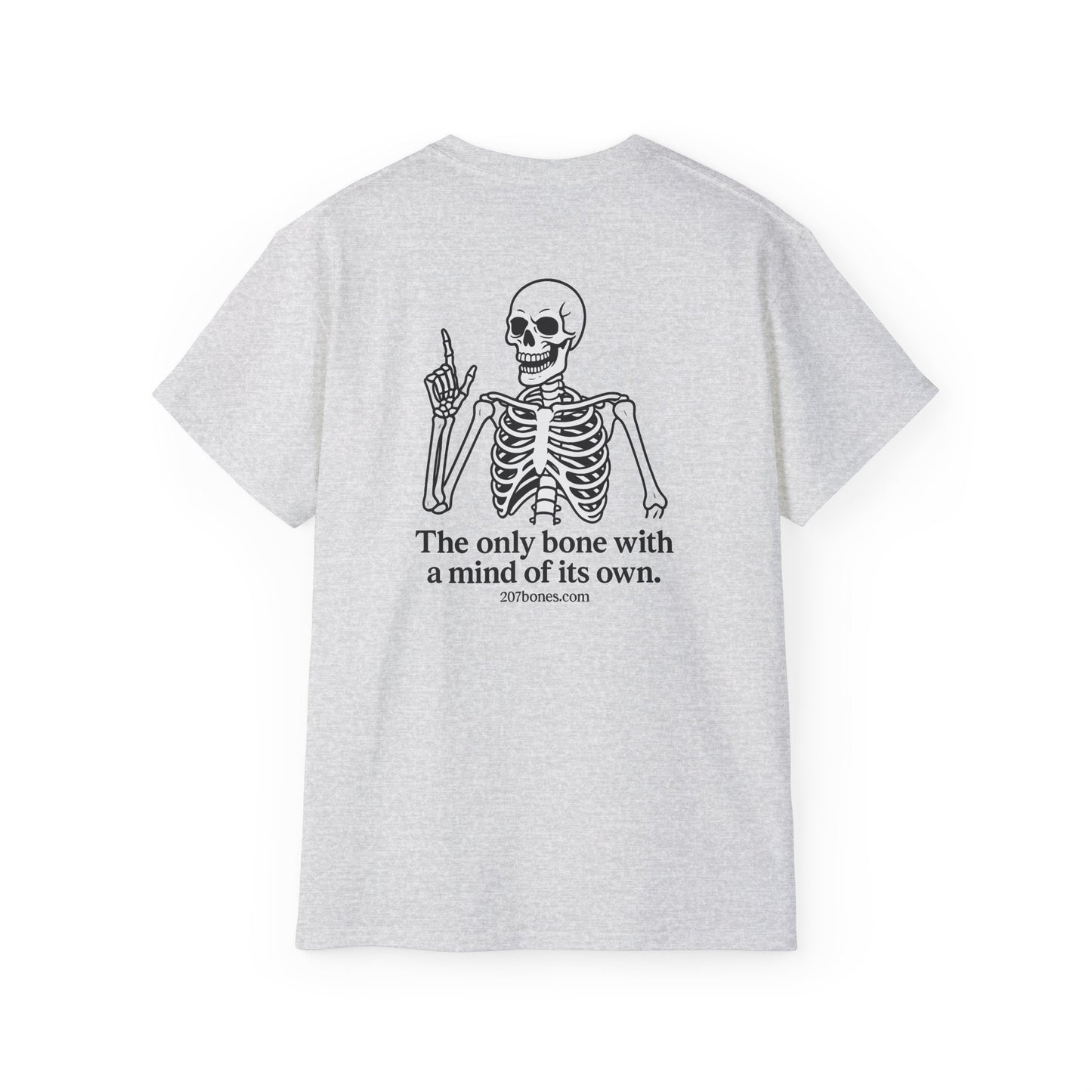 Humorous Skeleton Graphic Tee, Unisex Cotton Shirt, Funny Halloween Gift, Casual Wear, Unique Party Top, Skeleton Bone Humor Shirt