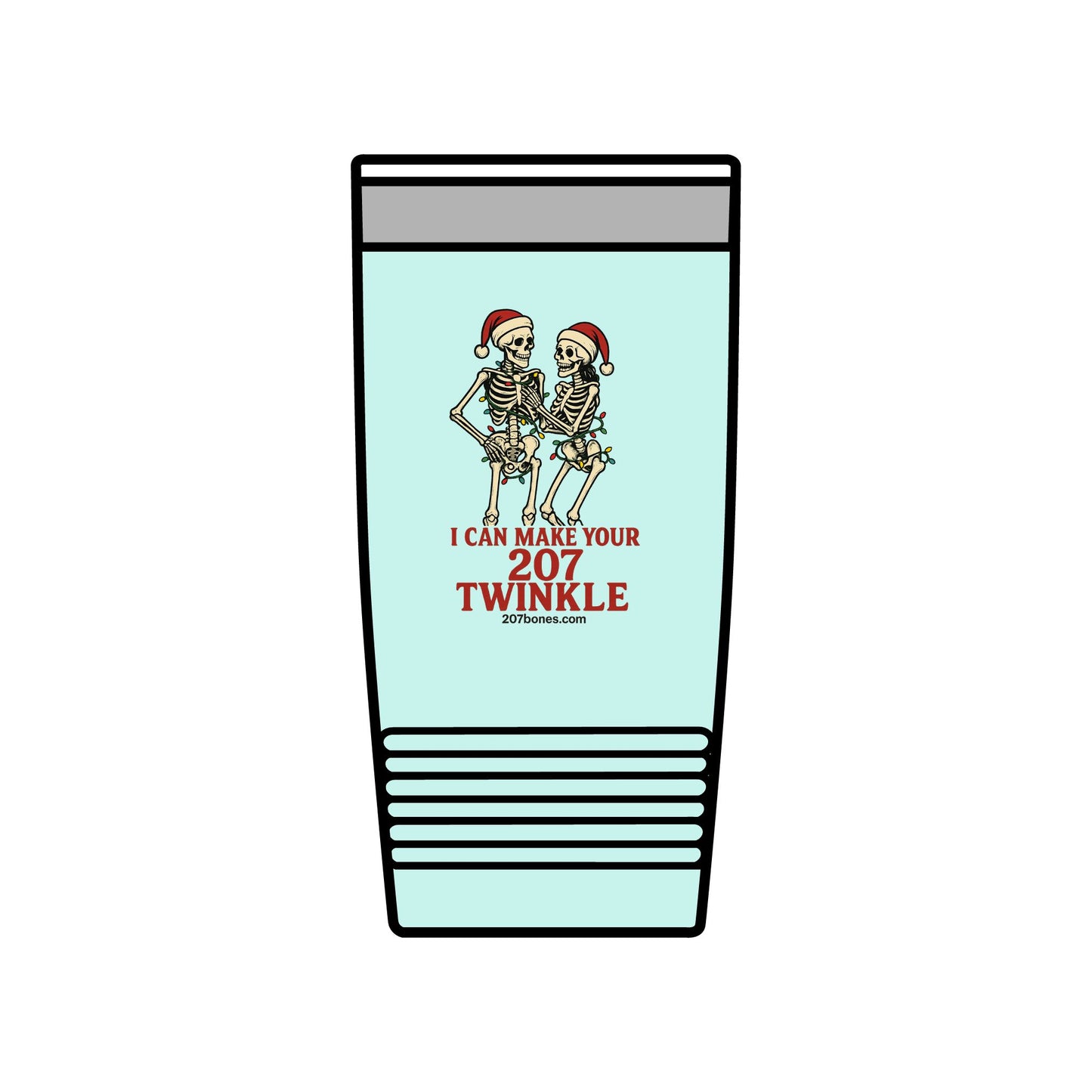 Humorous Skeleton Insulated Tumbler, 20oz – Perfect for Halloween, Christmas, Parties, Gifts, Everyday Use