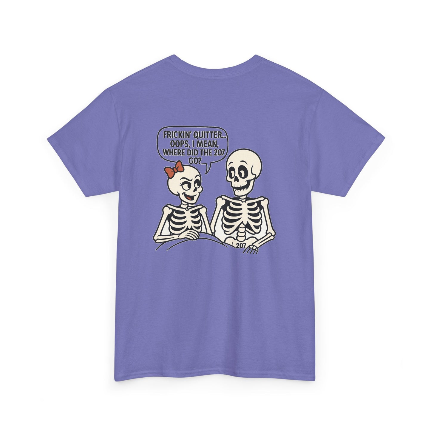 Funny Skeleton Graphic Tee, Unisex Heavy Cotton Shirt, Halloween Apparel, Quirky Gift, Casual Style, Spooky Season Wear