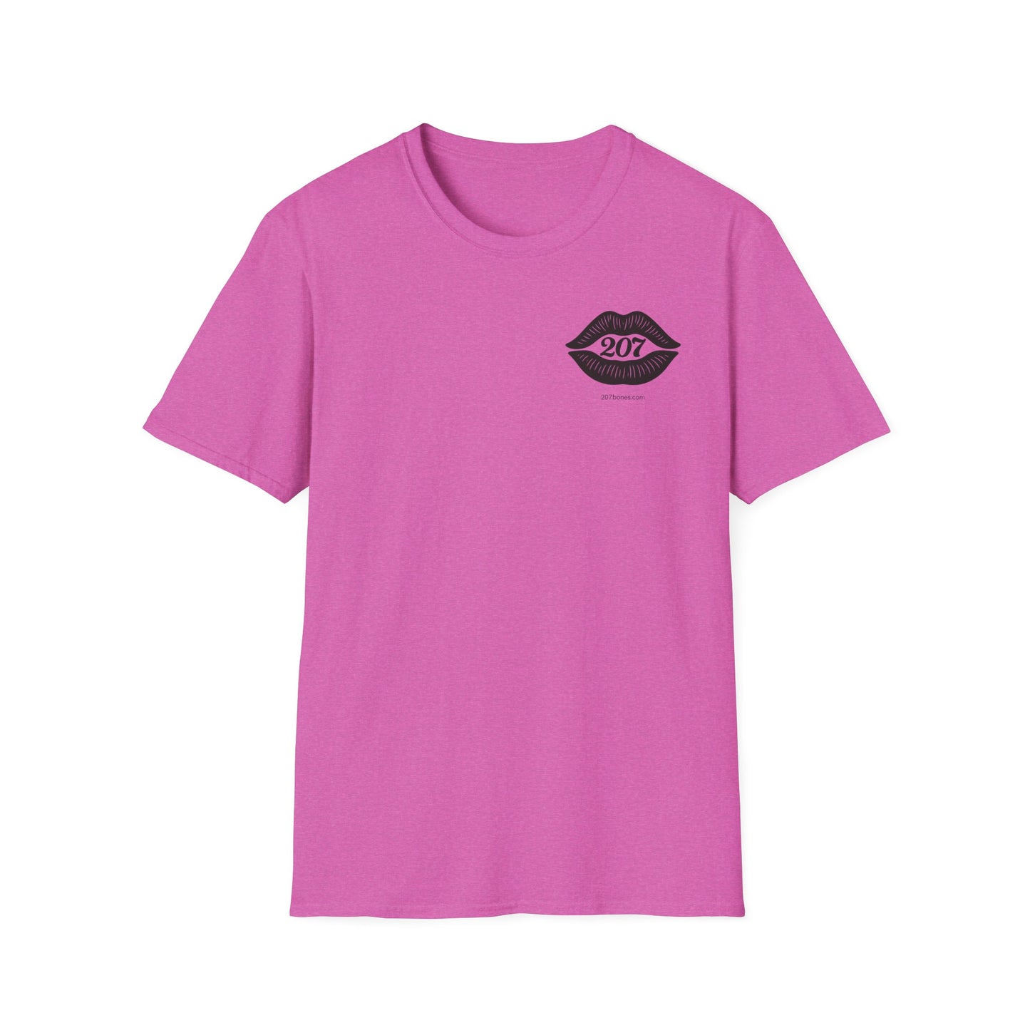 Romantic Unisex T-Shirt with Skeleton and Lips Design, Fun Couples Tee, Date Night Outfit, Halloween Costume, Unique Gift