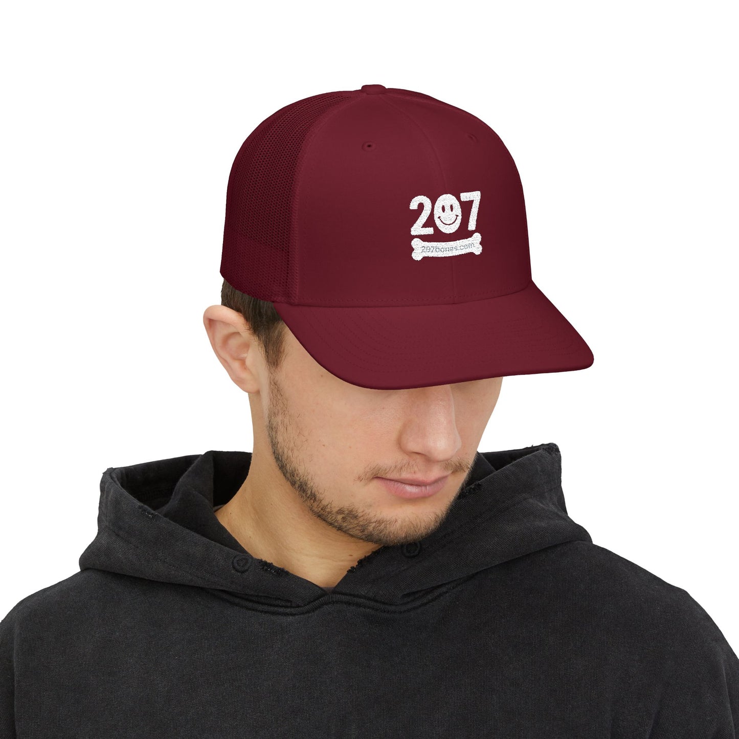 Stylish Embroidered Snapback Trucker Cap, Casual Summer Hat, Gift for Him/Her, Trendy Outdoor Headwear, Adjustable Sports Cap