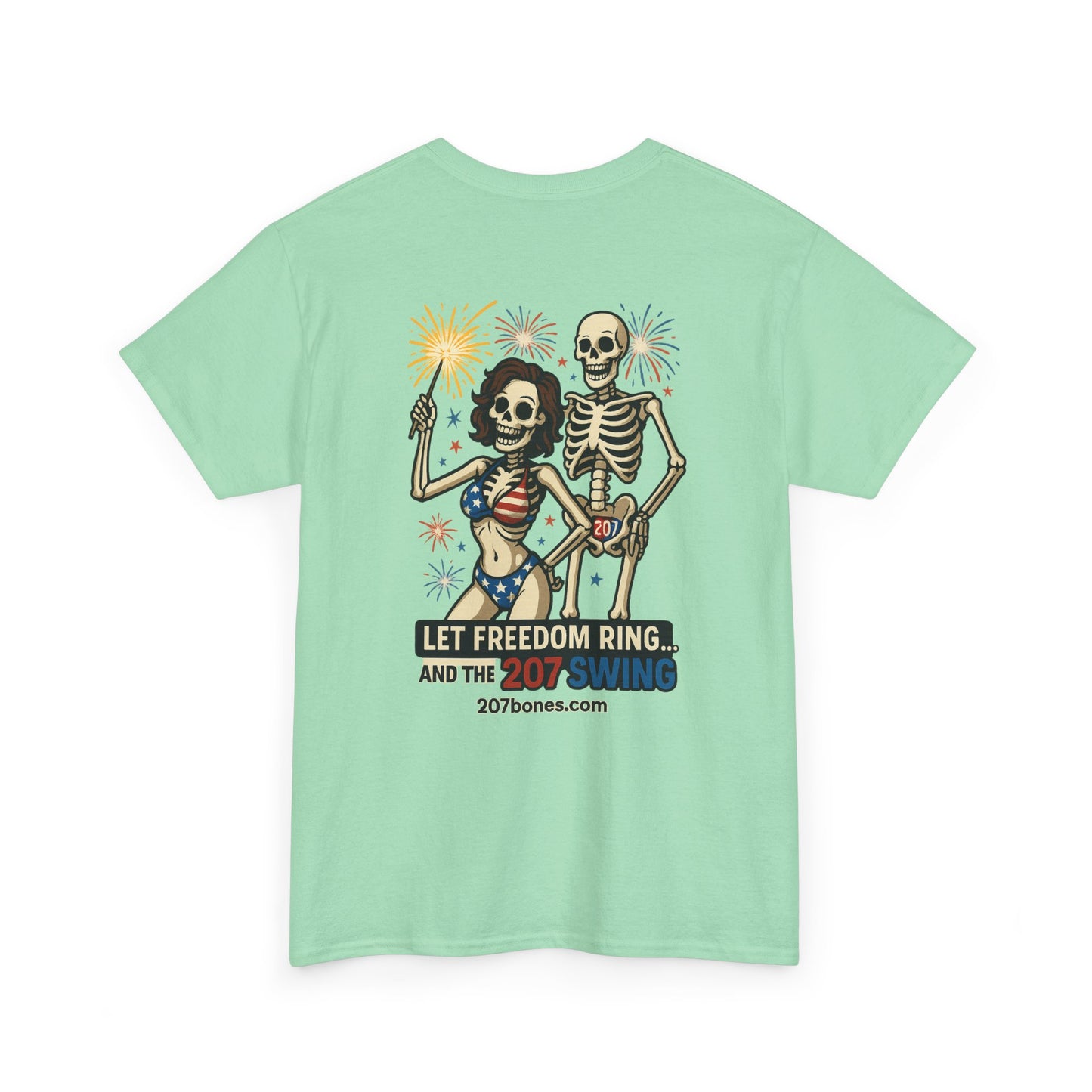 Patriotic Skull Tee, Unisex Cotton Shirt, Funny 4th of July Gift, Unique Graphic T-Shirt, Casual Summerwear
