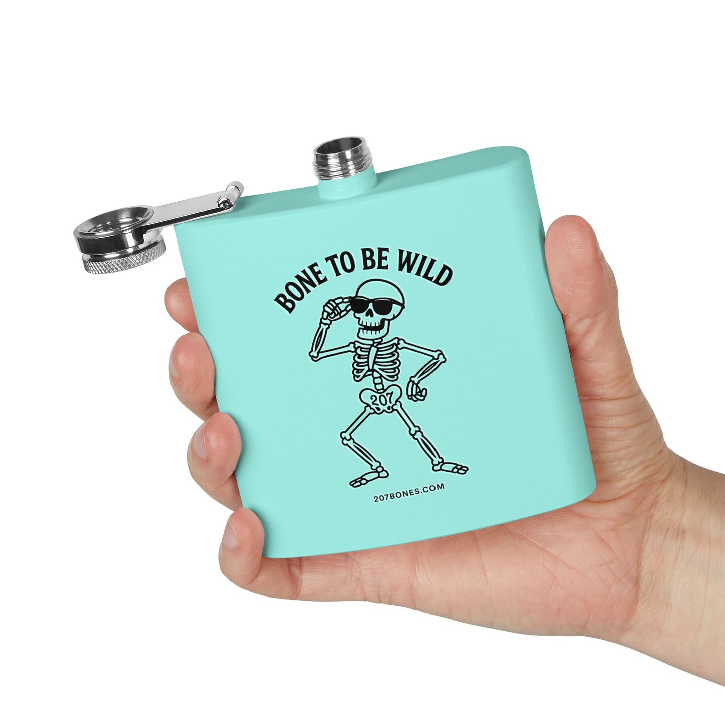 Stylish Skeleton Flask - Bone to Be Wild, Unique Gift for Parties, Camping, Weddings, or Just for Fun