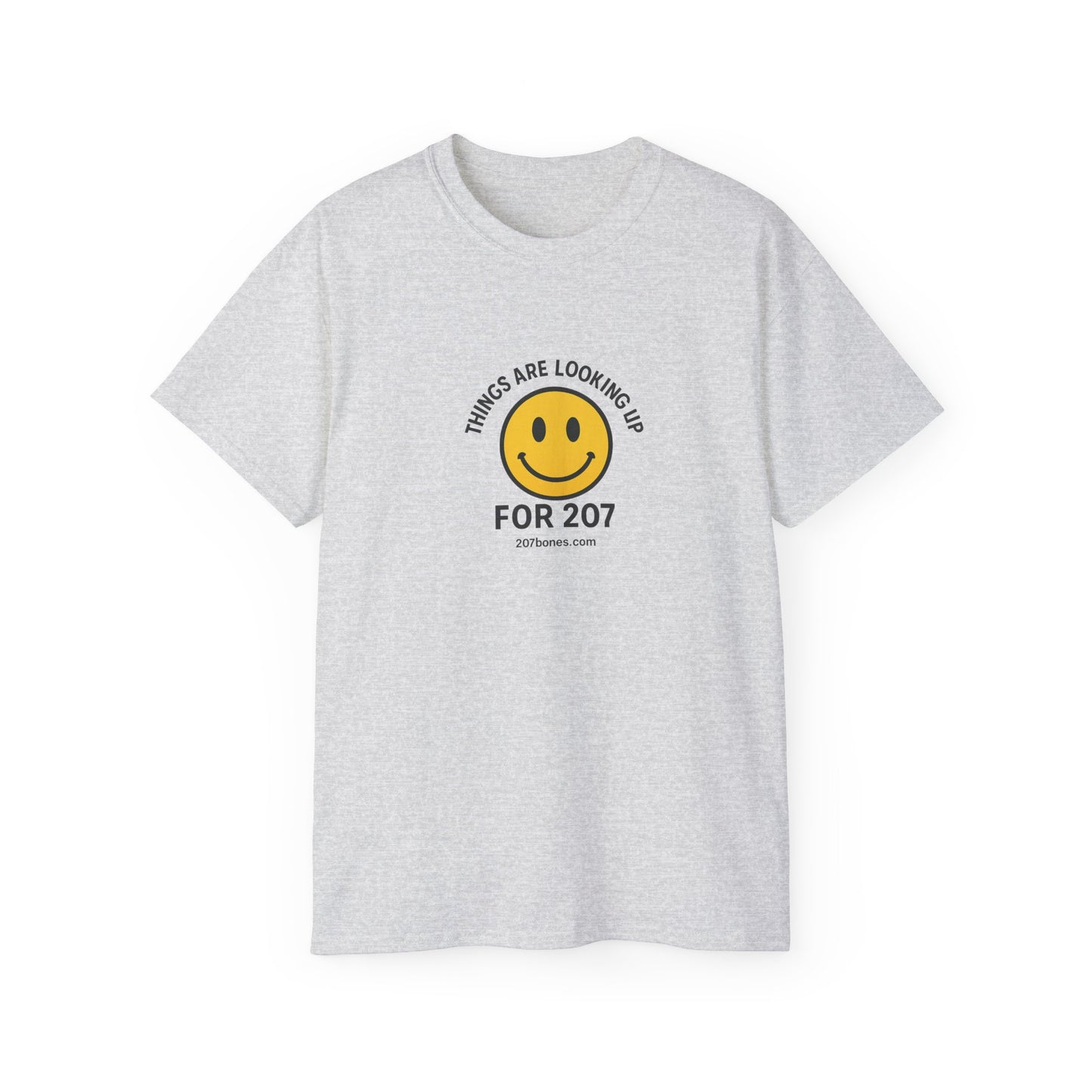 Smiley Message Tee - Unisex Ultra Cotton Shirt | Positive Vibes Apparel, Gift for Friends, Casual Outfit, Everyday Wear, Birthday Present
