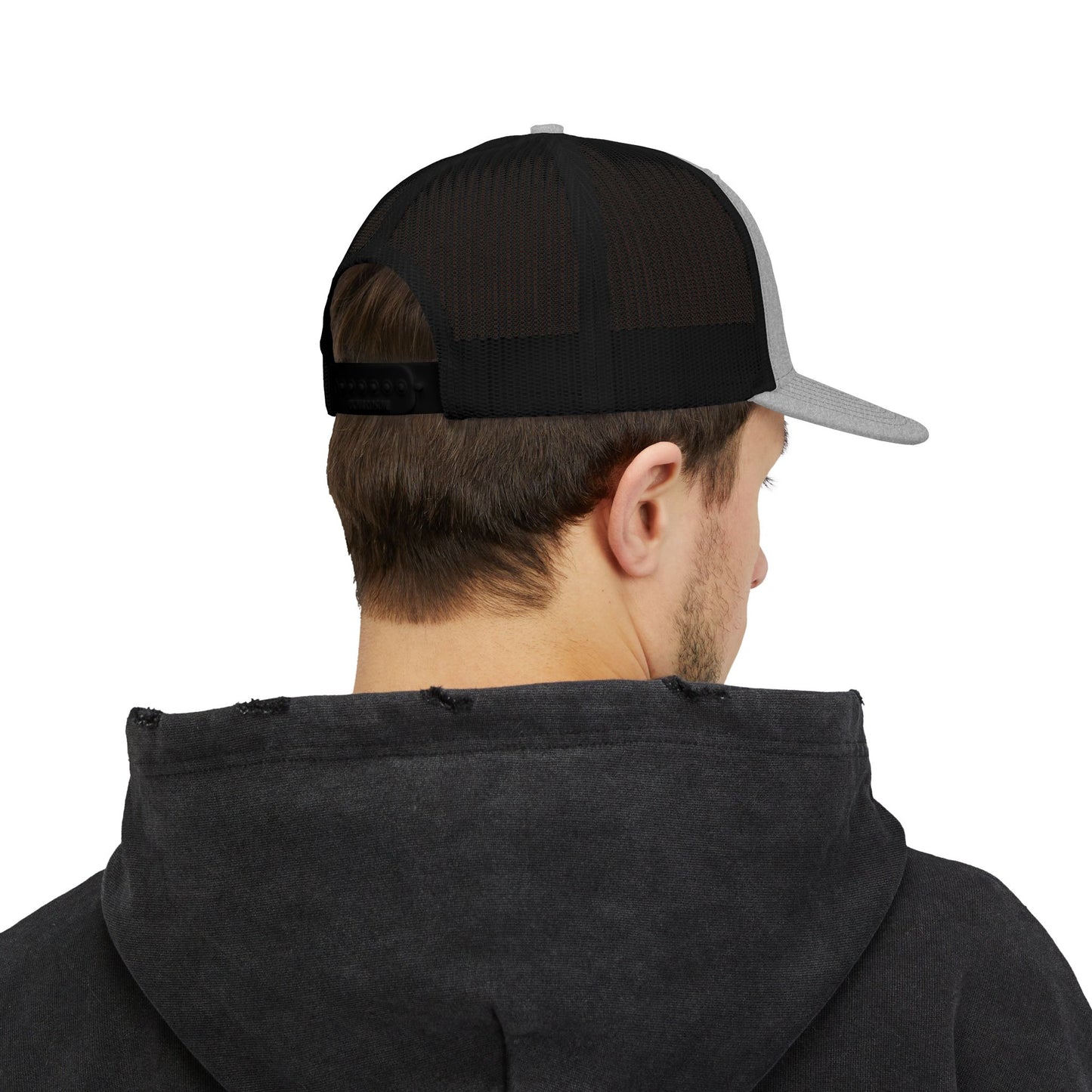 Skull Club Snapback Cap, Trendy Trucker Hat, Outdoor Adventure Gear, Casual Streetwear, Gothic Style Accessory