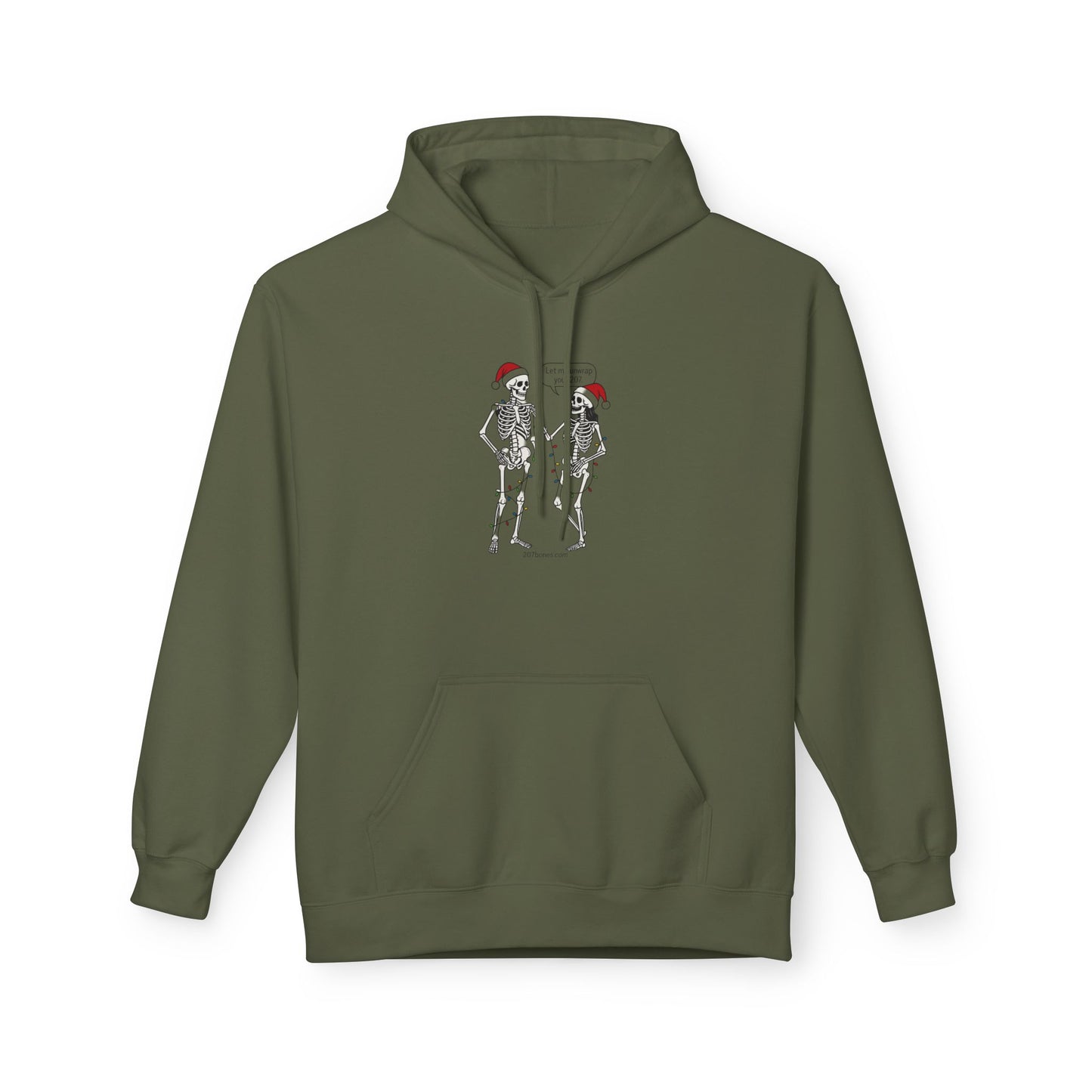 Festive Graphic Hoodie, Christmas Gift, Holiday Apparel, Cozy Winter Wear