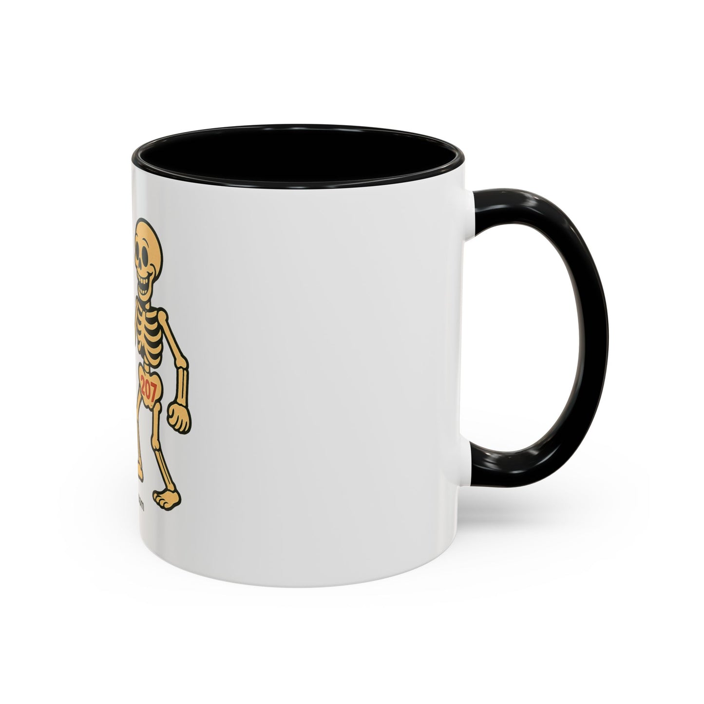 Playful Skeleton Coffee Mug, Fun Gift for Halloween, Quirky Kitchen Decor, Unique Drinking Cup, Halloween Humor Mug