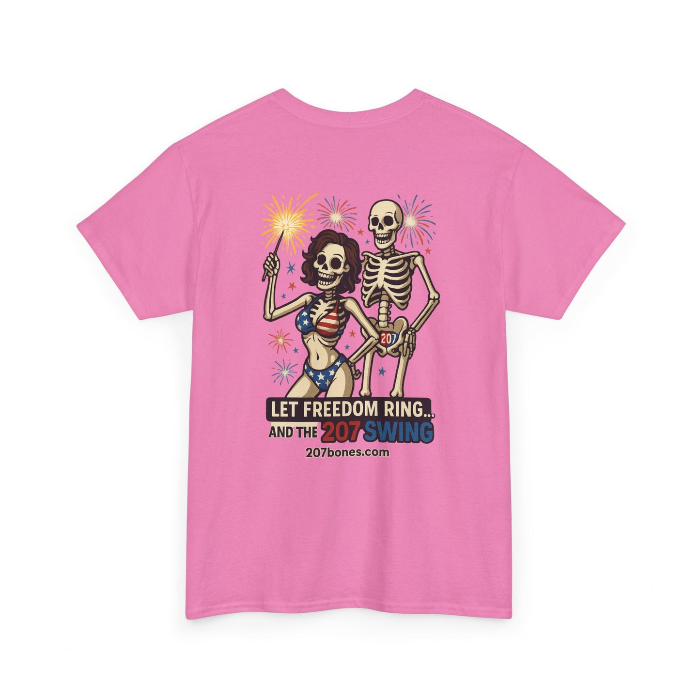 Patriotic Skull Tee, Unisex Cotton Shirt, Funny 4th of July Gift, Unique Graphic T-Shirt, Casual Summerwear