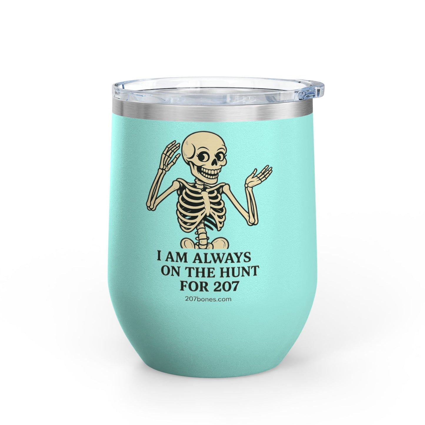 Charming Skeleton Wine Tumbler, Fun Gifts for Halloween, Unique Party Favor, Sip-Friendly, Durable Drinkware, Perfect for Wine Lovers