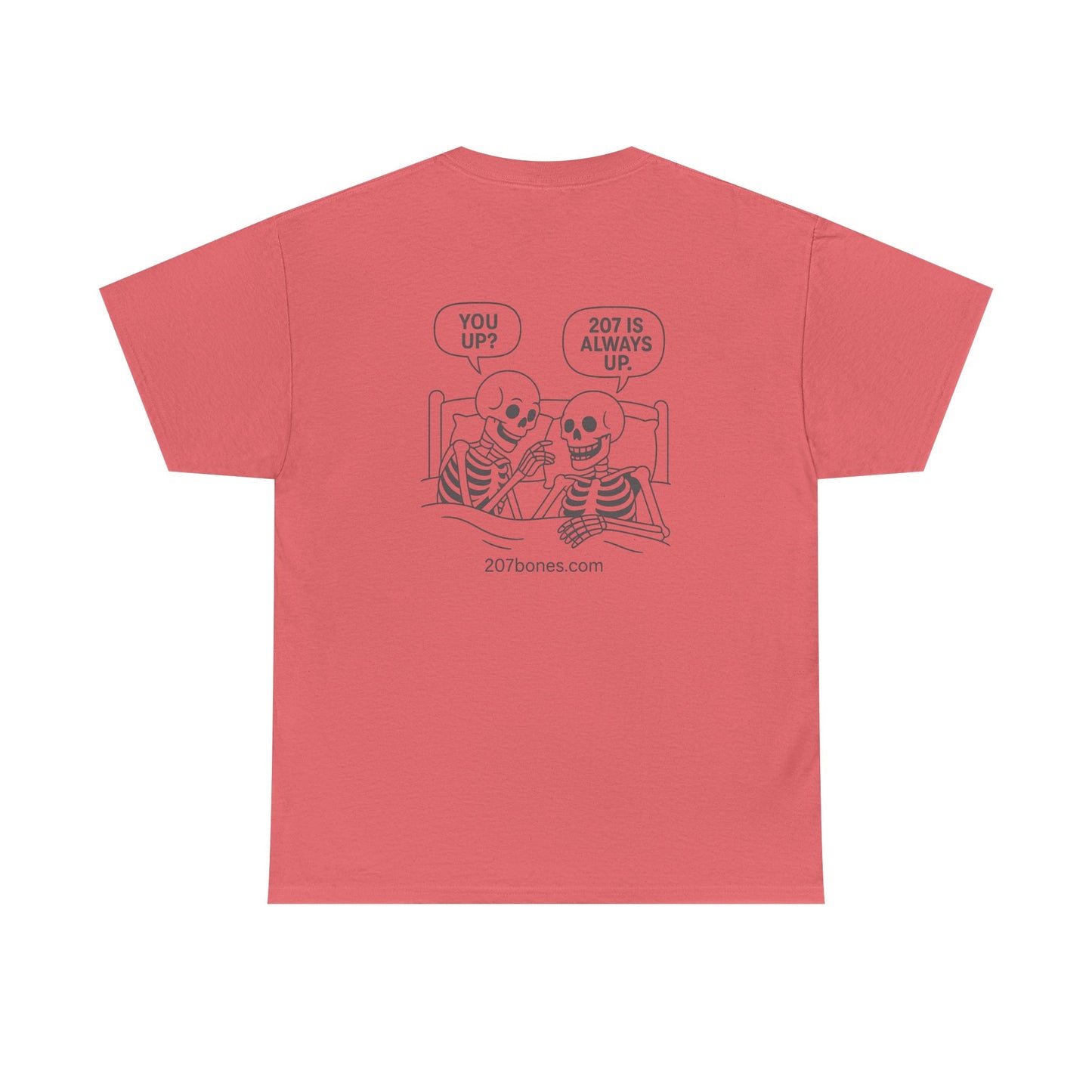 Unisex Heavy Cotton Tee with Playful Skeleton Design – Perfect for Halloween, Casual Wear, Gifts, and Humorous Outfits