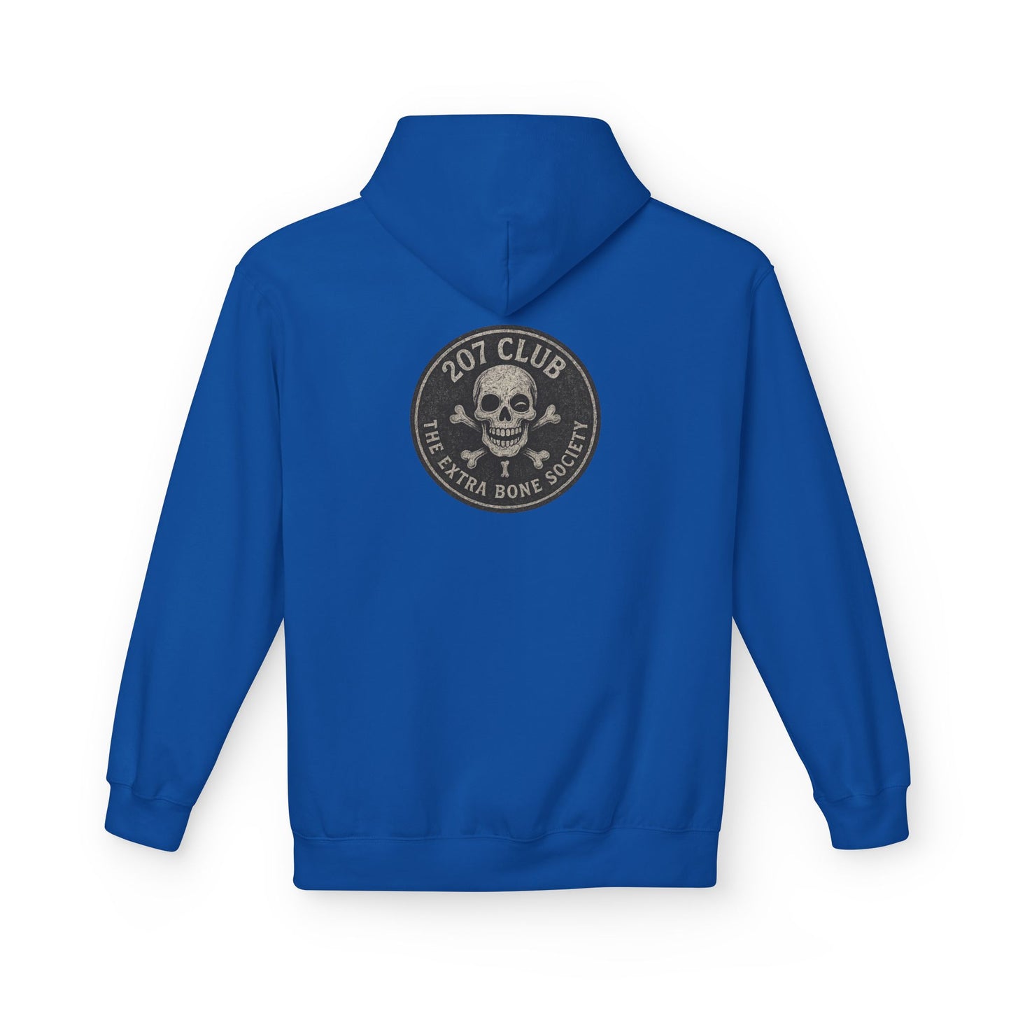 Kiss & Skull Graphic Fleece Hoodie - Trendy Unisex Sweatshirt for Casual Wear, Halloween, Party, Street Style, Gifts