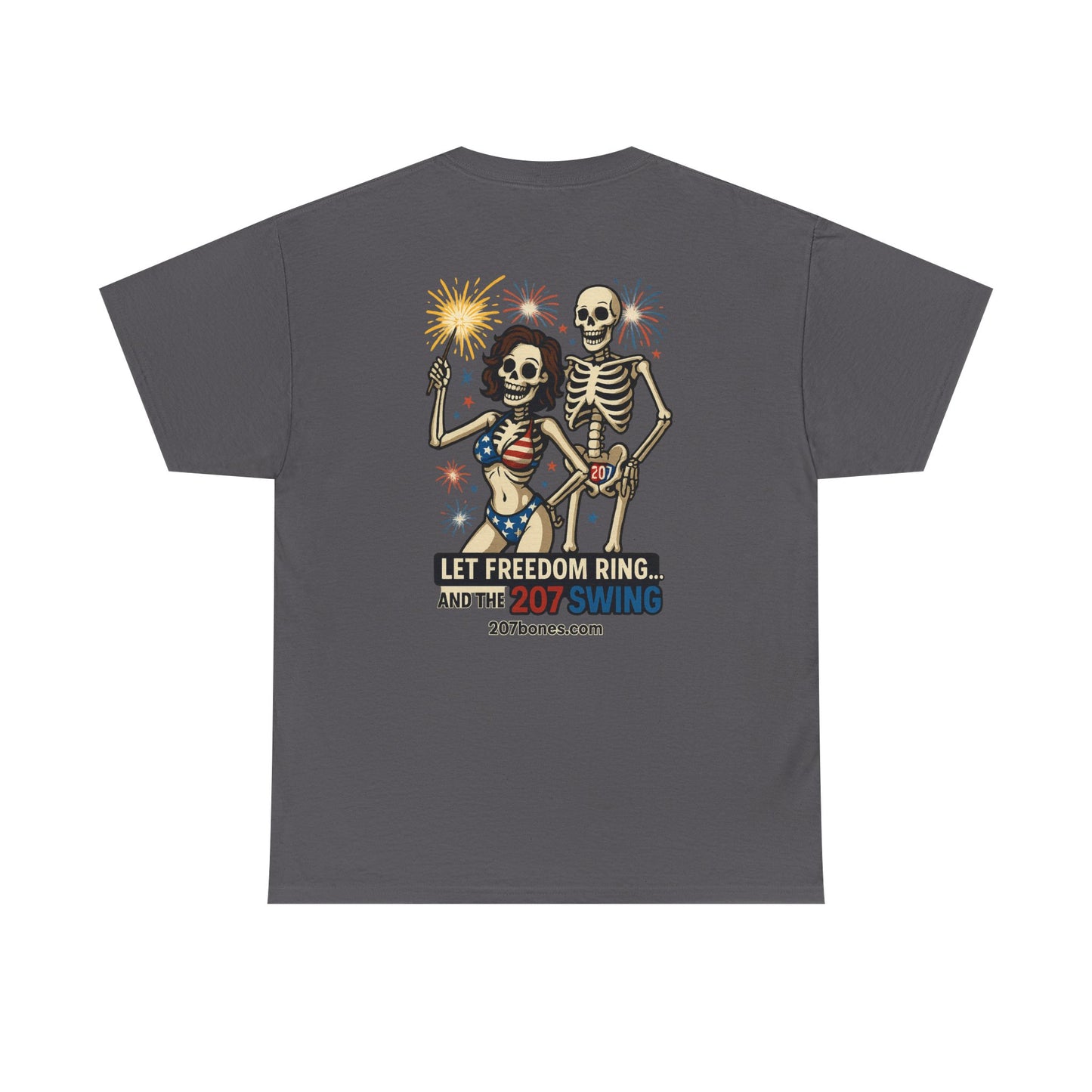 Patriotic Skull Tee, Unisex Cotton Shirt, Funny 4th of July Gift, Unique Graphic T-Shirt, Casual Summerwear