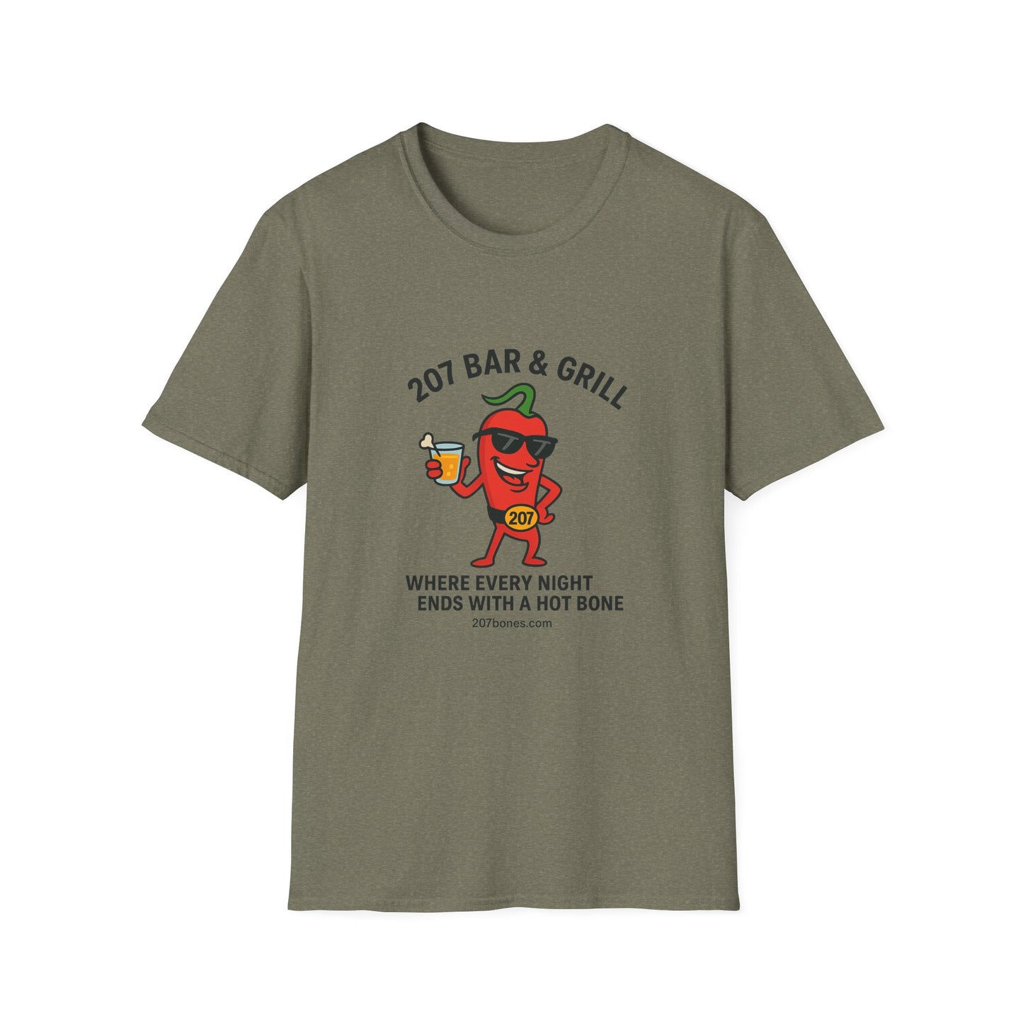 Fun Chili Bar & Grill T-Shirt, Perfect for BBQs, Casual Wear, Gift for Grill Lovers, Summer Parties, Foodie Apparel