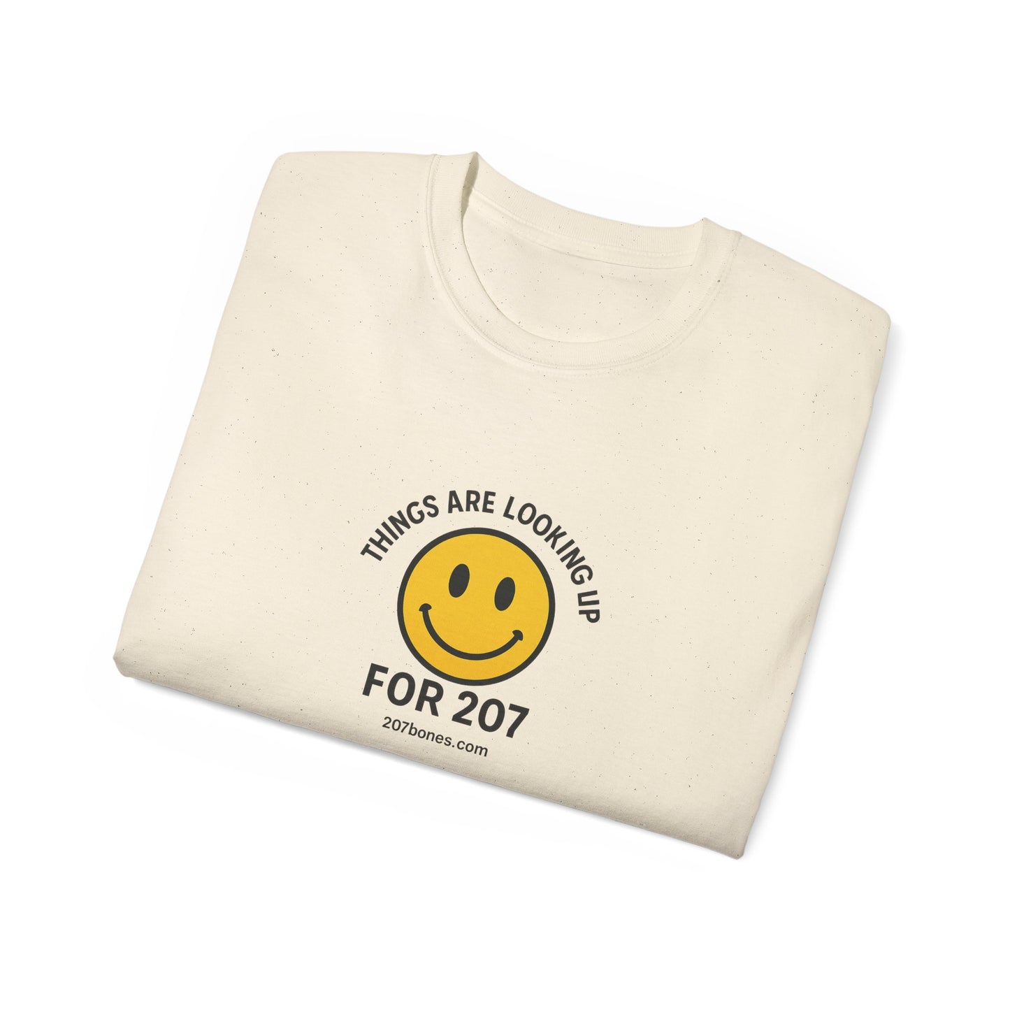 Smiley Message Tee - Unisex Ultra Cotton Shirt | Positive Vibes Apparel, Gift for Friends, Casual Outfit, Everyday Wear, Birthday Present