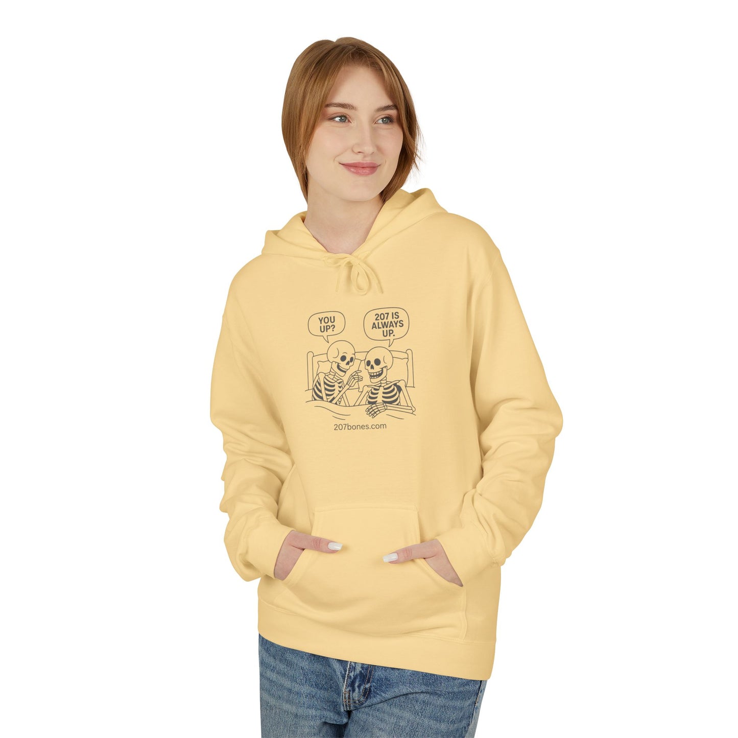 Fun Skeleton Graphic Hoodie, Cozy Gift for Halloween, Casual Wear, Everyday Comfort, Unisex Apparel