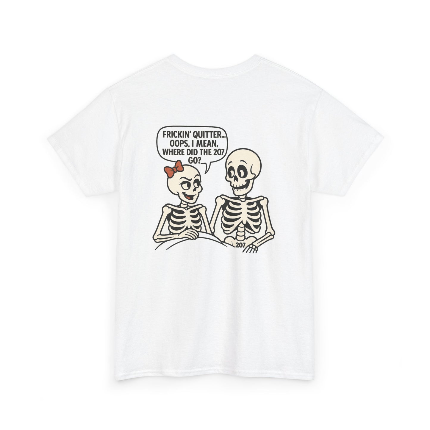 Funny Skeleton Graphic Tee, Unisex Heavy Cotton Shirt, Halloween Apparel, Quirky Gift, Casual Style, Spooky Season Wear