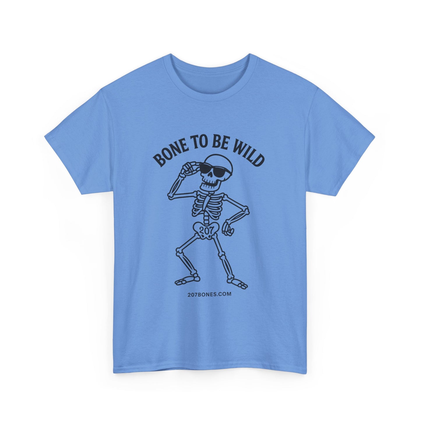 Bone to Be Wild Skeleton Tee, Unisex Cotton Shirt, Festival Wear, Halloween Shirt, Casual Summer Top