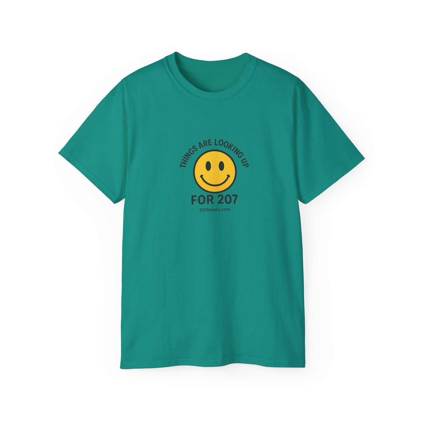 Smiley Message Tee - Unisex Ultra Cotton Shirt | Positive Vibes Apparel, Gift for Friends, Casual Outfit, Everyday Wear, Birthday Present