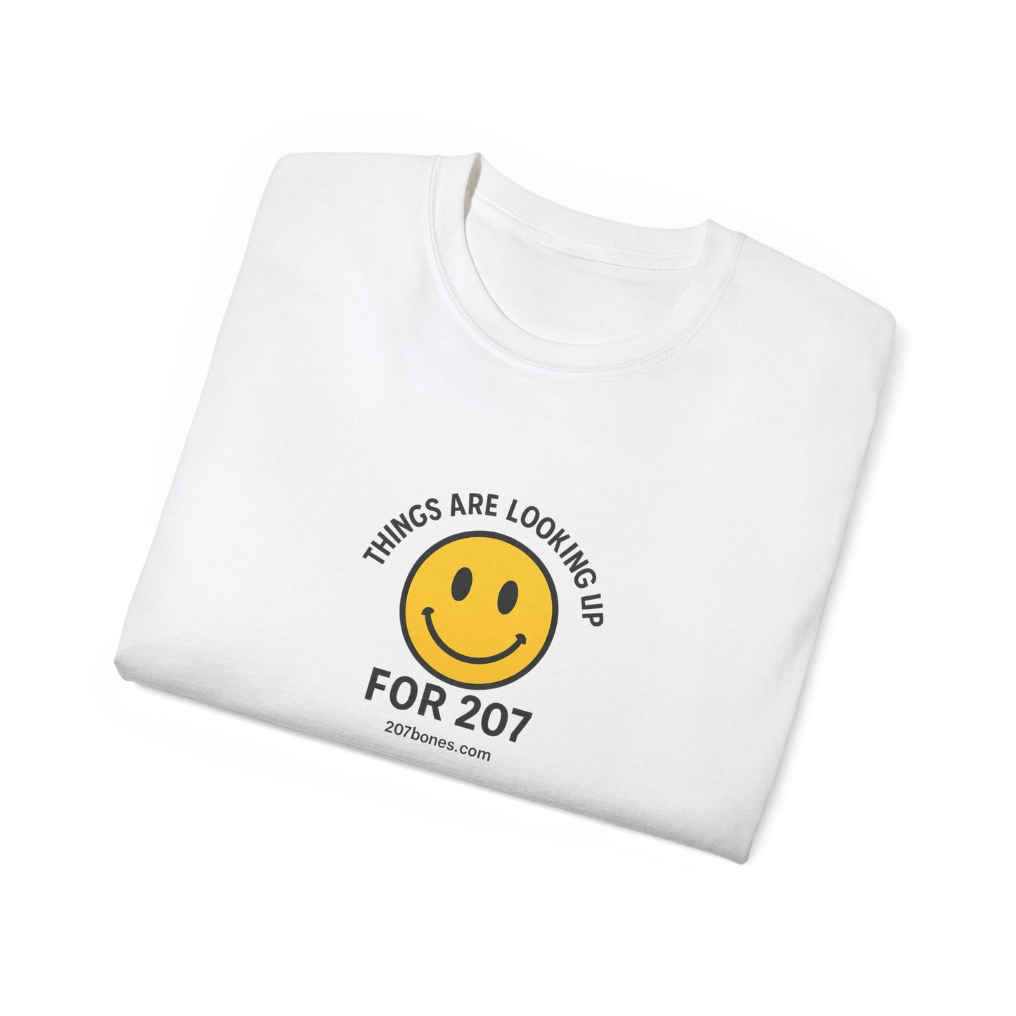 Smiley Message Tee - Unisex Ultra Cotton Shirt | Positive Vibes Apparel, Gift for Friends, Casual Outfit, Everyday Wear, Birthday Present