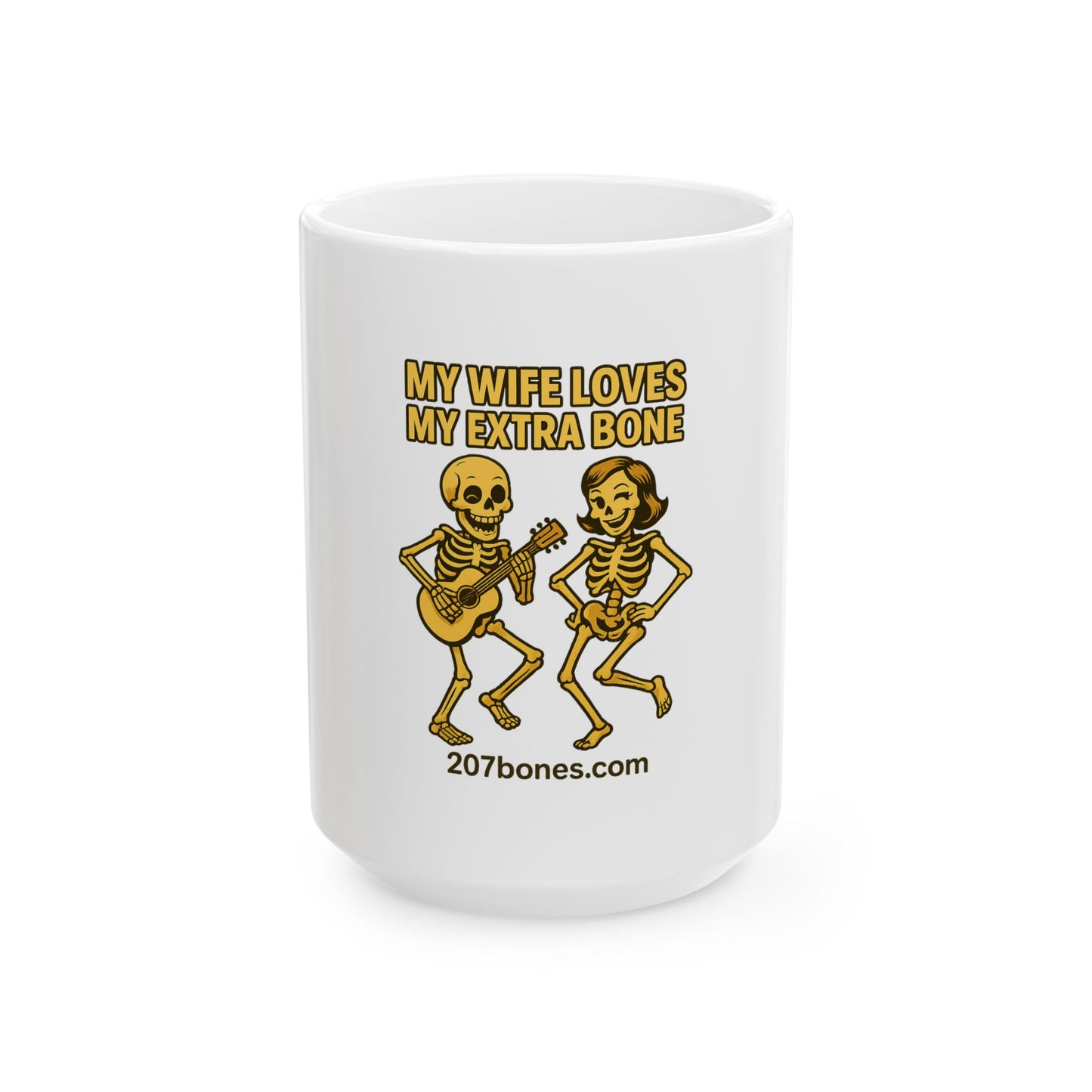 Whimsical Skeleton Mug - Perfect Gift for Halloween, Fun Coffee Cup, Unique Bone Humor, Great for Parties, Collectibles