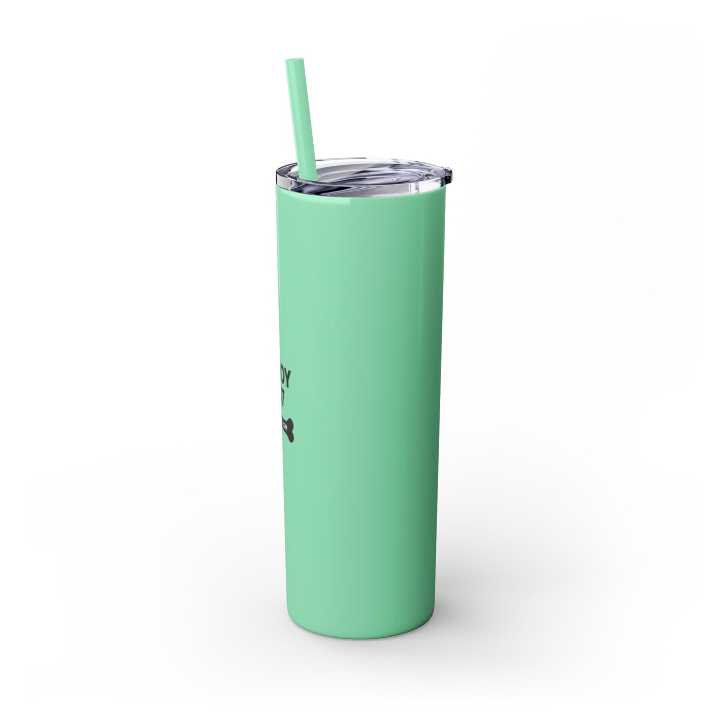 Personalized Skinny Tumbler with Straw, Perfect for Dog Lovers, Enjoy 207, Travel Mug, Gift Idea, Customized Drinkware