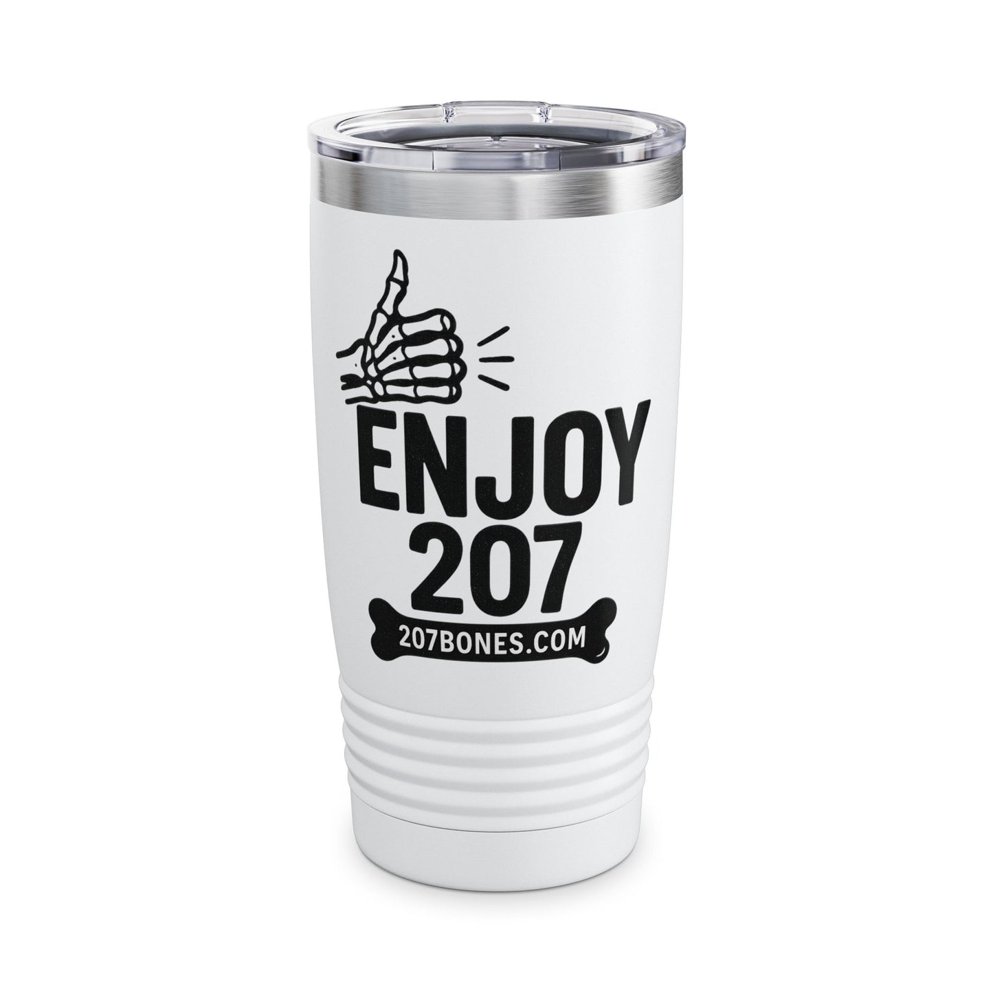 Enjoy 207 Ringneck Tumbler - Travel Mug, Gift for Coffee Lovers, Personalized Drinkware, Perfect for Outdoors & Celebrations