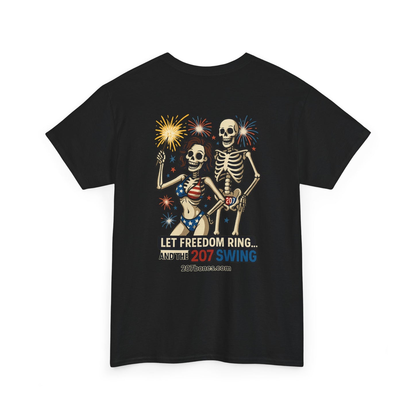Patriotic Skull Tee, Unisex Cotton Shirt, Funny 4th of July Gift, Unique Graphic T-Shirt, Casual Summerwear