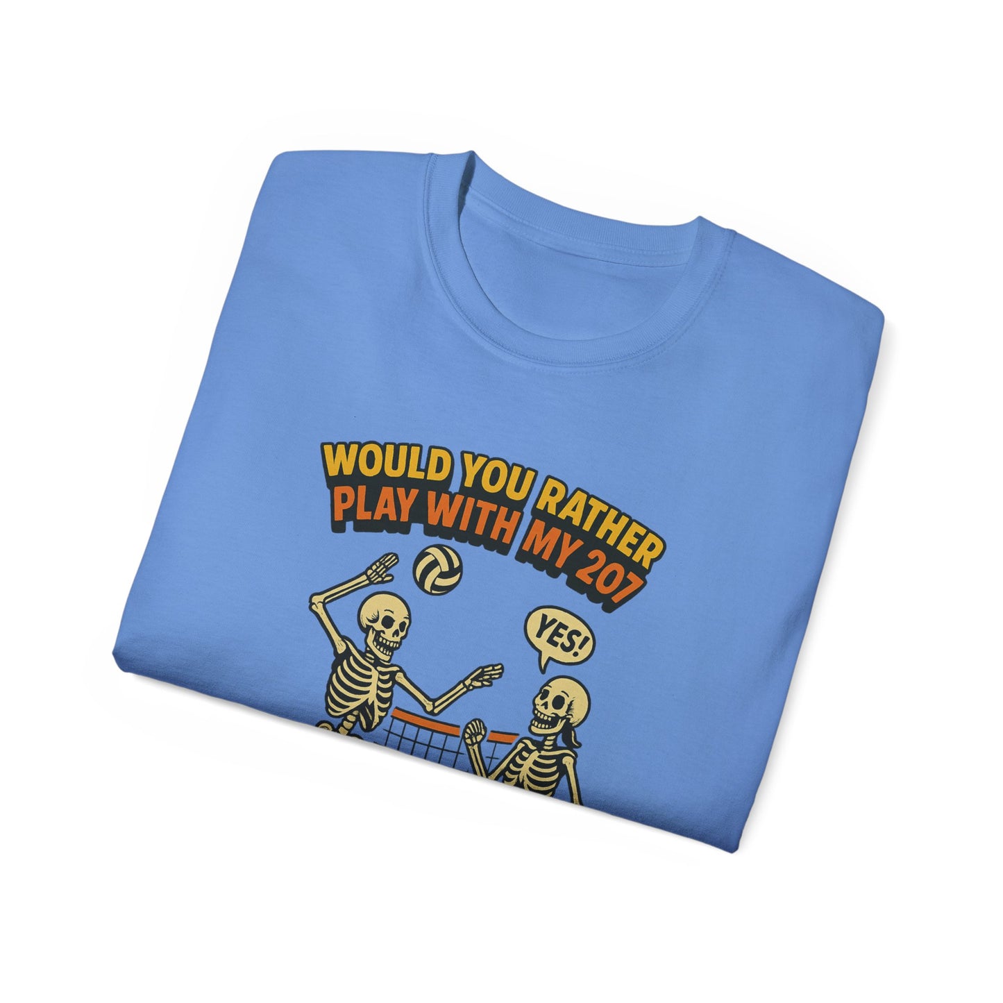 Humorous Skeleton Graphic Tee, Halloween Shirt, Unisex Tee, Playful T-Shirt, Gift for Gamers, Casual Wear