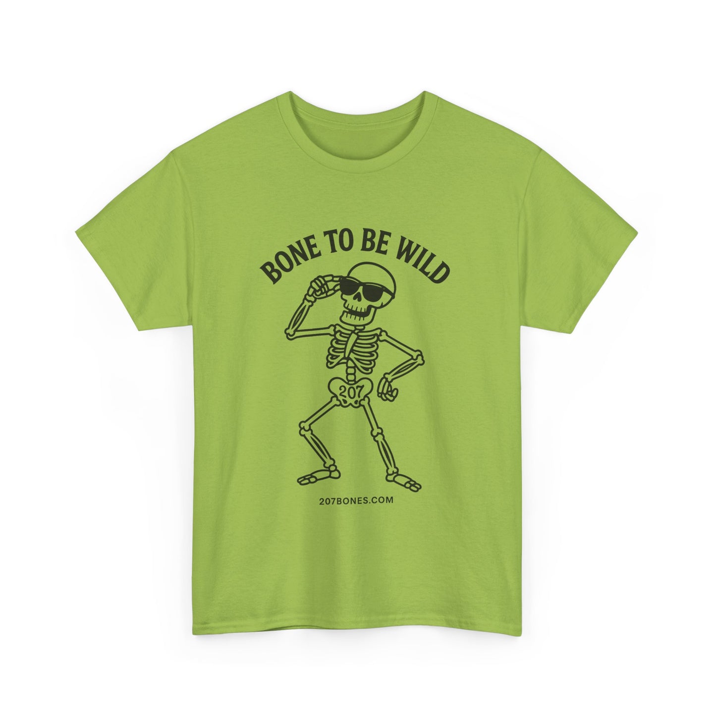 Bone to Be Wild Skeleton Tee, Unisex Cotton Shirt, Festival Wear, Halloween Shirt, Casual Summer Top