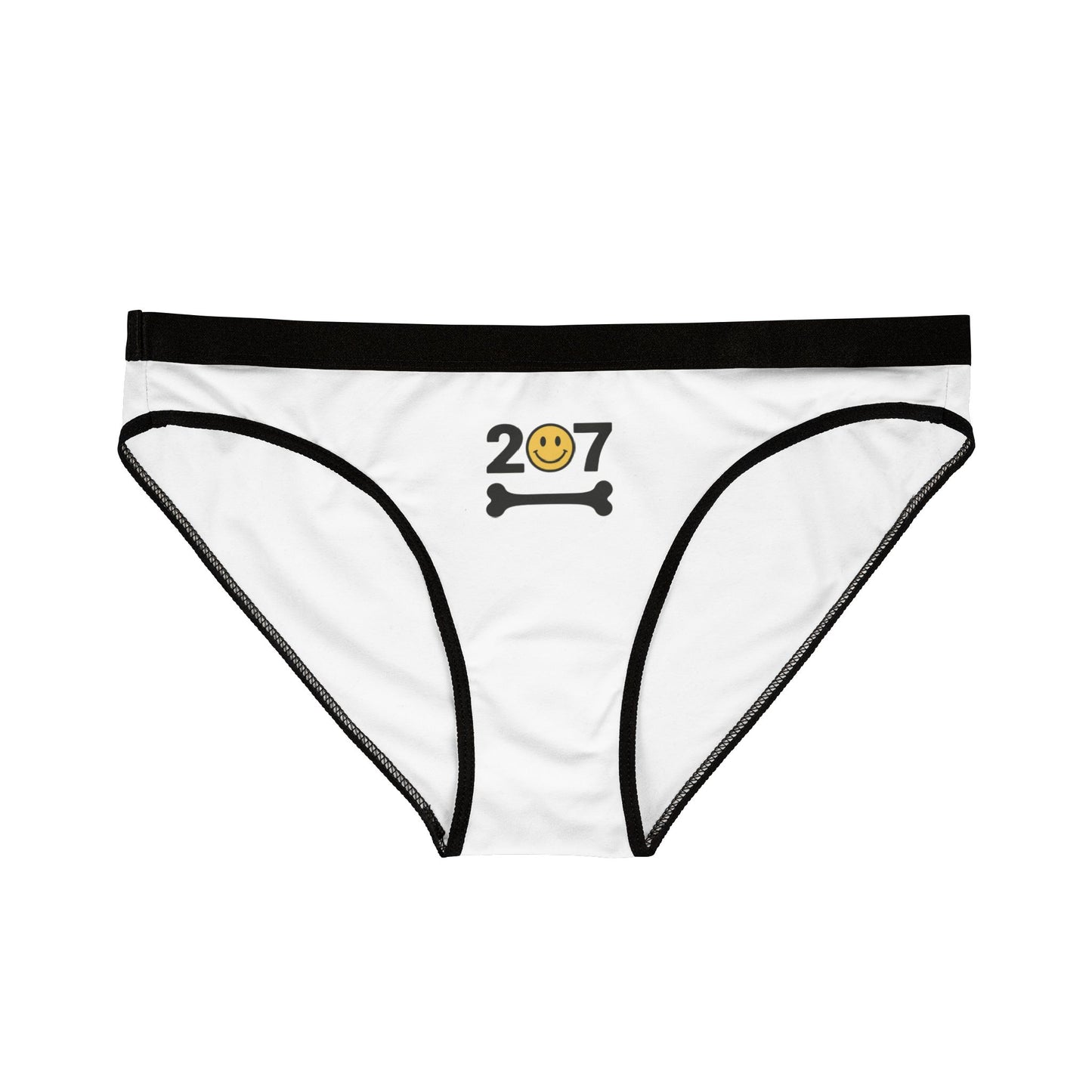 Fun Women's Underwear - AOP Stylish Bone & Smile Design, Comfy Briefs for Everyday Wear, Perfect Gift for Birthdays & Celebrations
