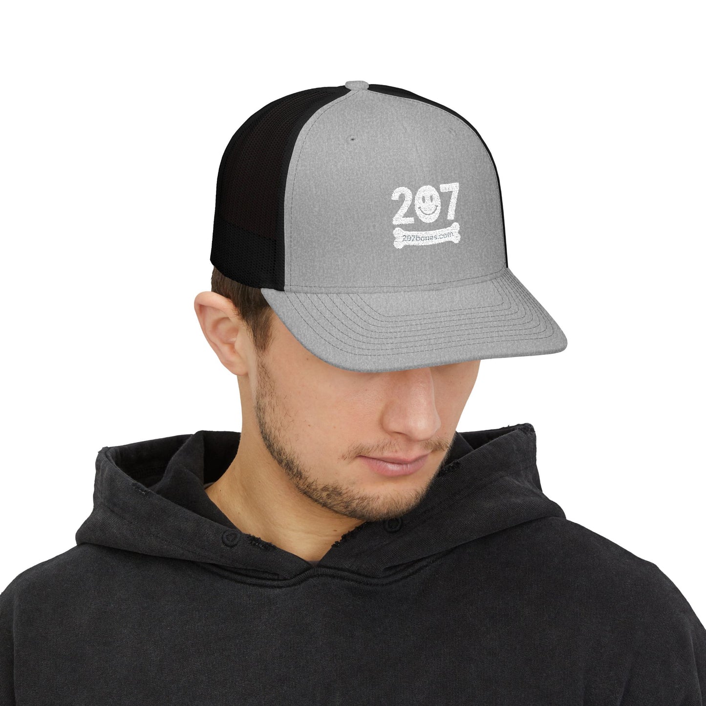 Stylish Embroidered Snapback Trucker Cap, Casual Summer Hat, Gift for Him/Her, Trendy Outdoor Headwear, Adjustable Sports Cap
