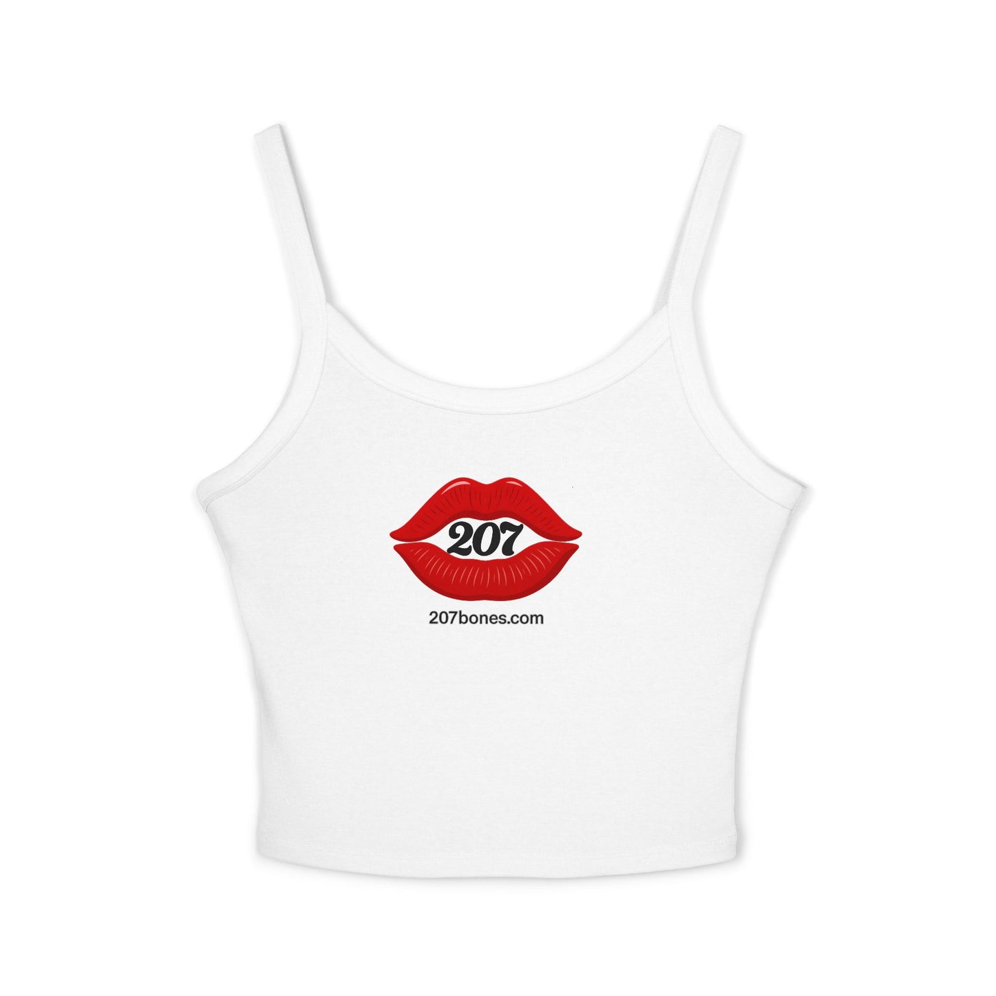 Sassy Lips Women's Spaghetti Strap Tank Top, Summer Fashion, Casual Wear, Gift for Her, Cute Outfit, Festival Top, Trendy Apparel