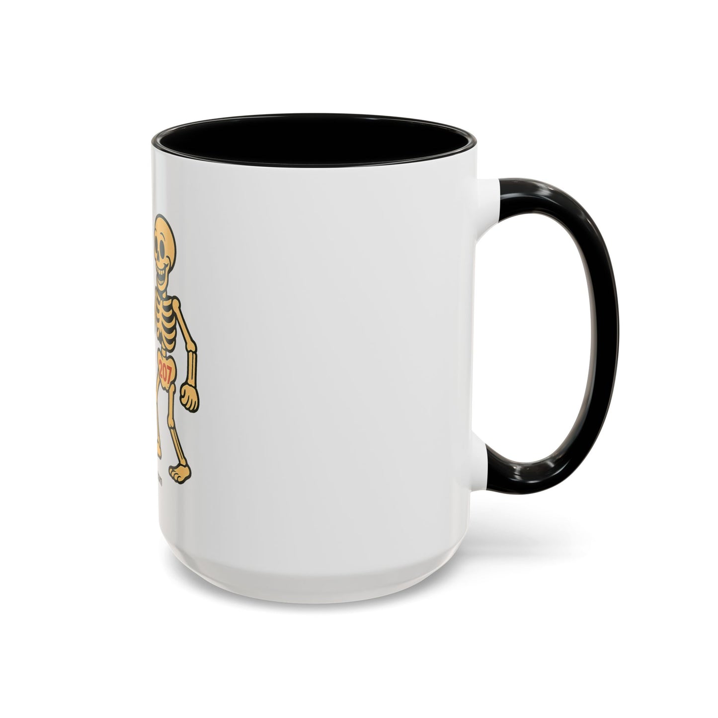 Playful Skeleton Coffee Mug, Fun Gift for Halloween, Quirky Kitchen Decor, Unique Drinking Cup, Halloween Humor Mug