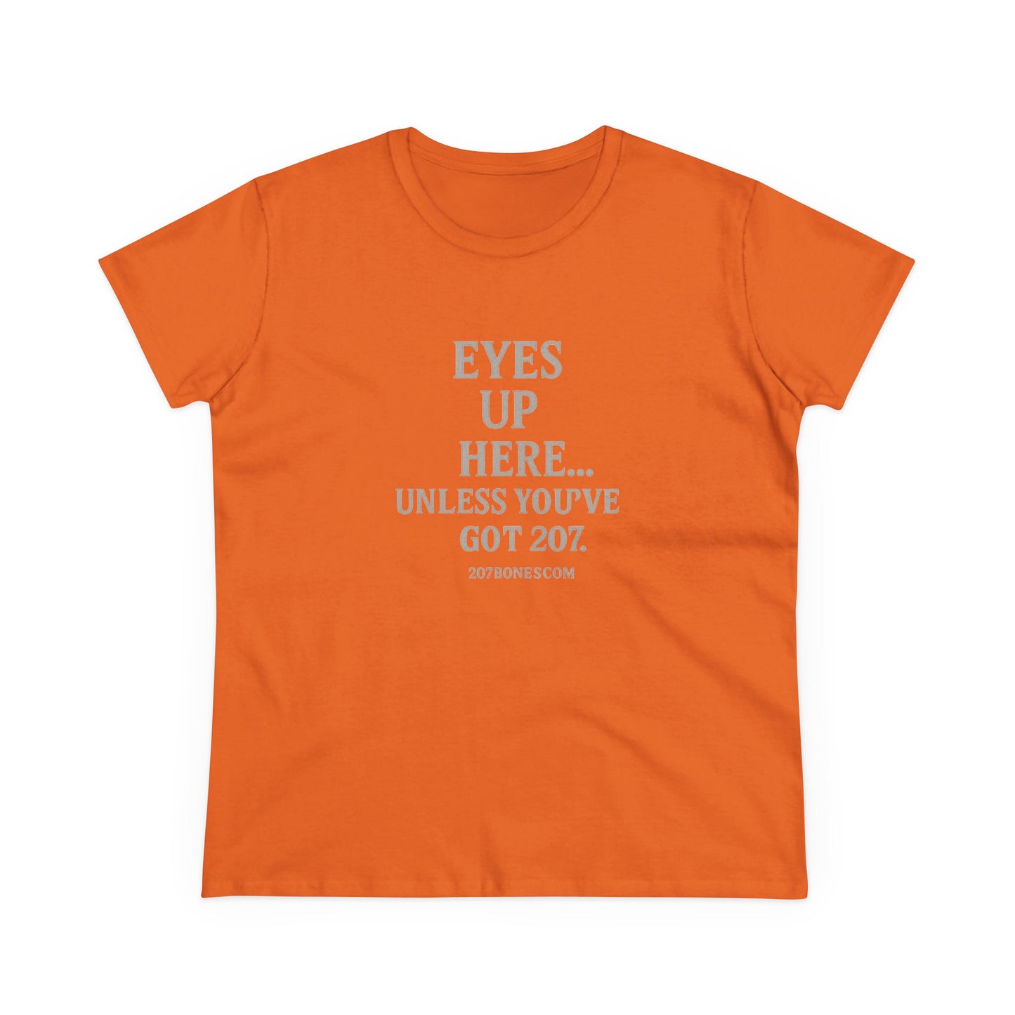 Funny Women's Cotton Tee - 'Eyes Up Here' - Casual Shirt, Gift for Friends, Birthday, Humor, Everyday Wear, Conversation Starter