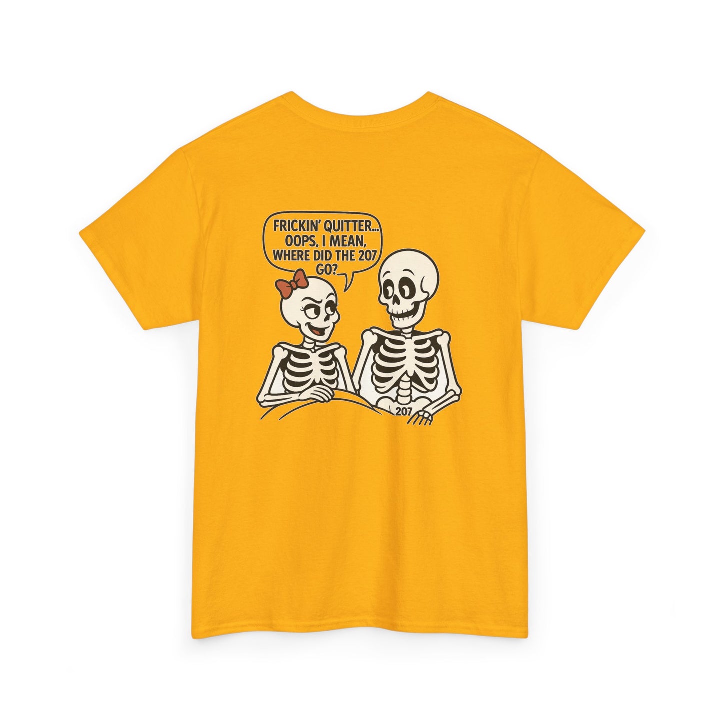 Funny Skeleton Graphic Tee, Unisex Heavy Cotton Shirt, Halloween Apparel, Quirky Gift, Casual Style, Spooky Season Wear