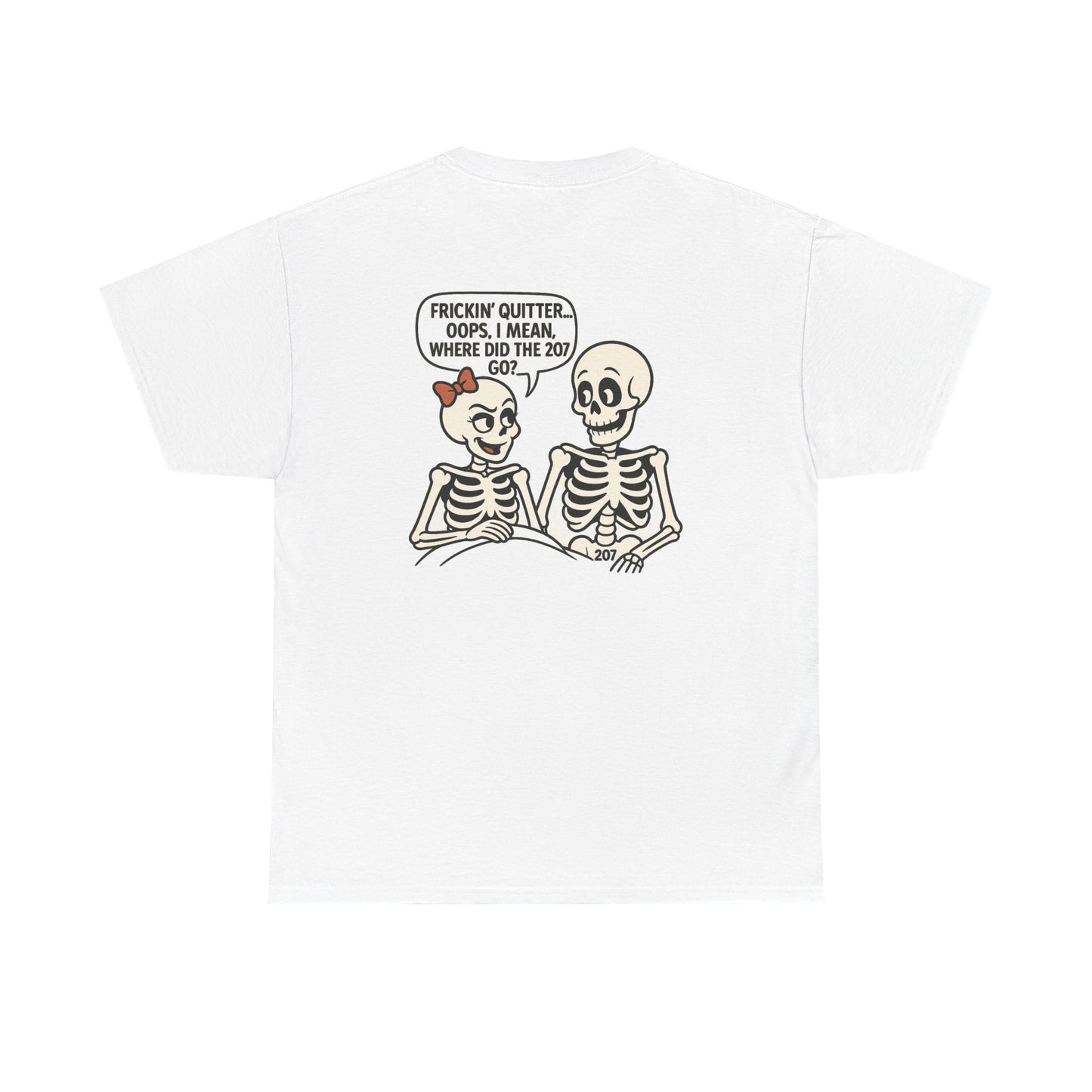 Funny Skeleton Graphic Tee, Unisex Heavy Cotton Shirt, Halloween Apparel, Quirky Gift, Casual Style, Spooky Season Wear