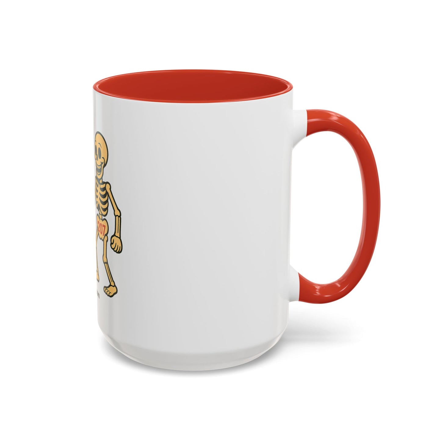 Playful Skeleton Coffee Mug, Fun Gift for Halloween, Quirky Kitchen Decor, Unique Drinking Cup, Halloween Humor Mug