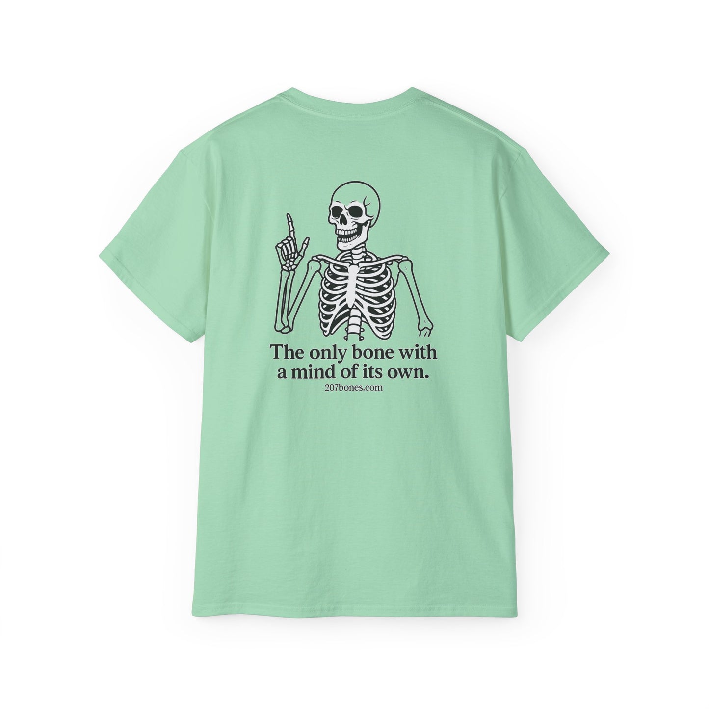 Humorous Skeleton Graphic Tee, Unisex Cotton Shirt, Funny Halloween Gift, Casual Wear, Unique Party Top, Skeleton Bone Humor Shirt