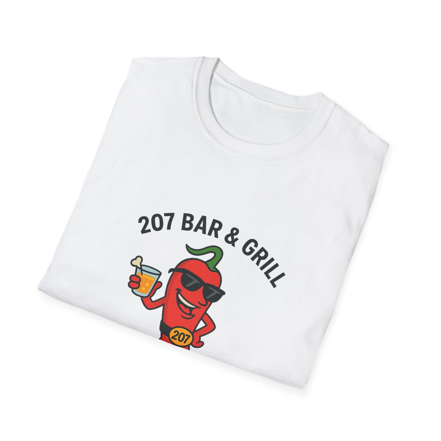 Fun Chili Bar & Grill T-Shirt, Perfect for BBQs, Casual Wear, Gift for Grill Lovers, Summer Parties, Foodie Apparel
