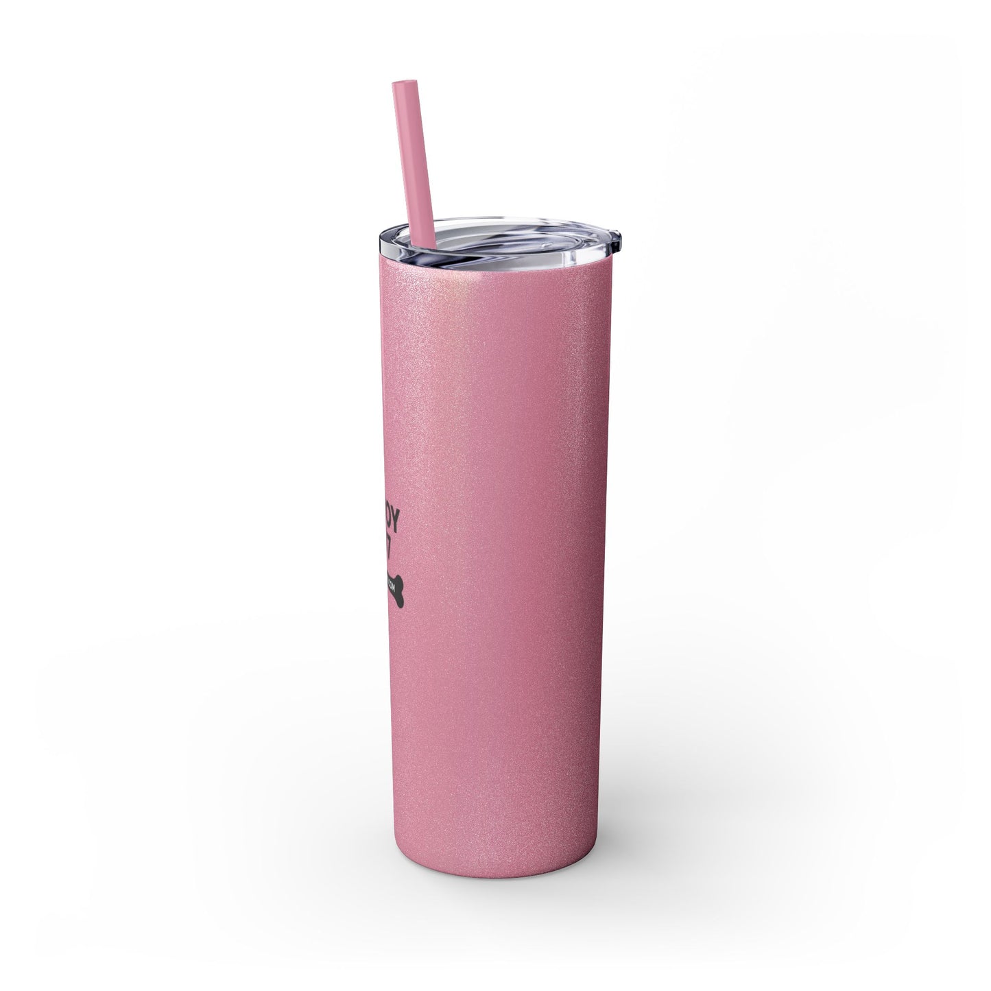 Personalized Skinny Tumbler with Straw, Perfect for Dog Lovers, Enjoy 207, Travel Mug, Gift Idea, Customized Drinkware