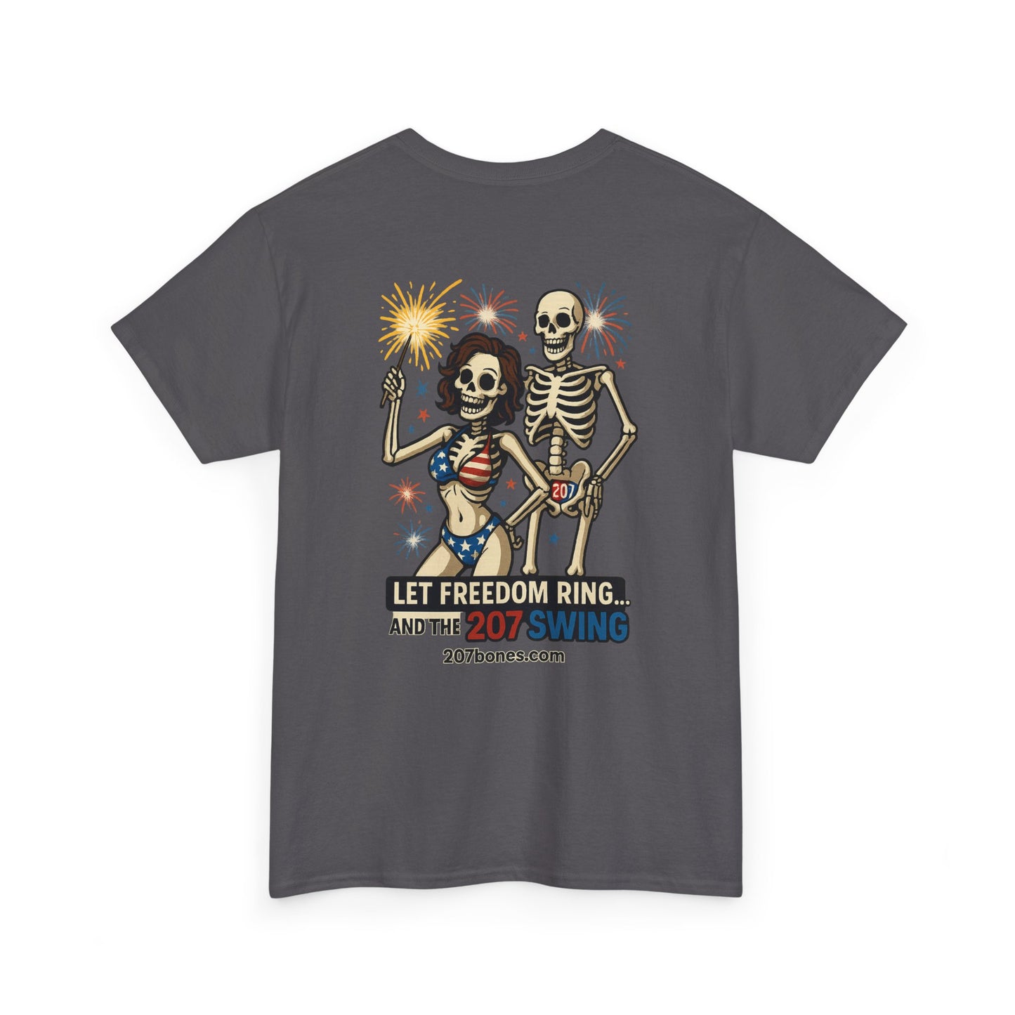 Patriotic Skull Tee, Unisex Cotton Shirt, Funny 4th of July Gift, Unique Graphic T-Shirt, Casual Summerwear
