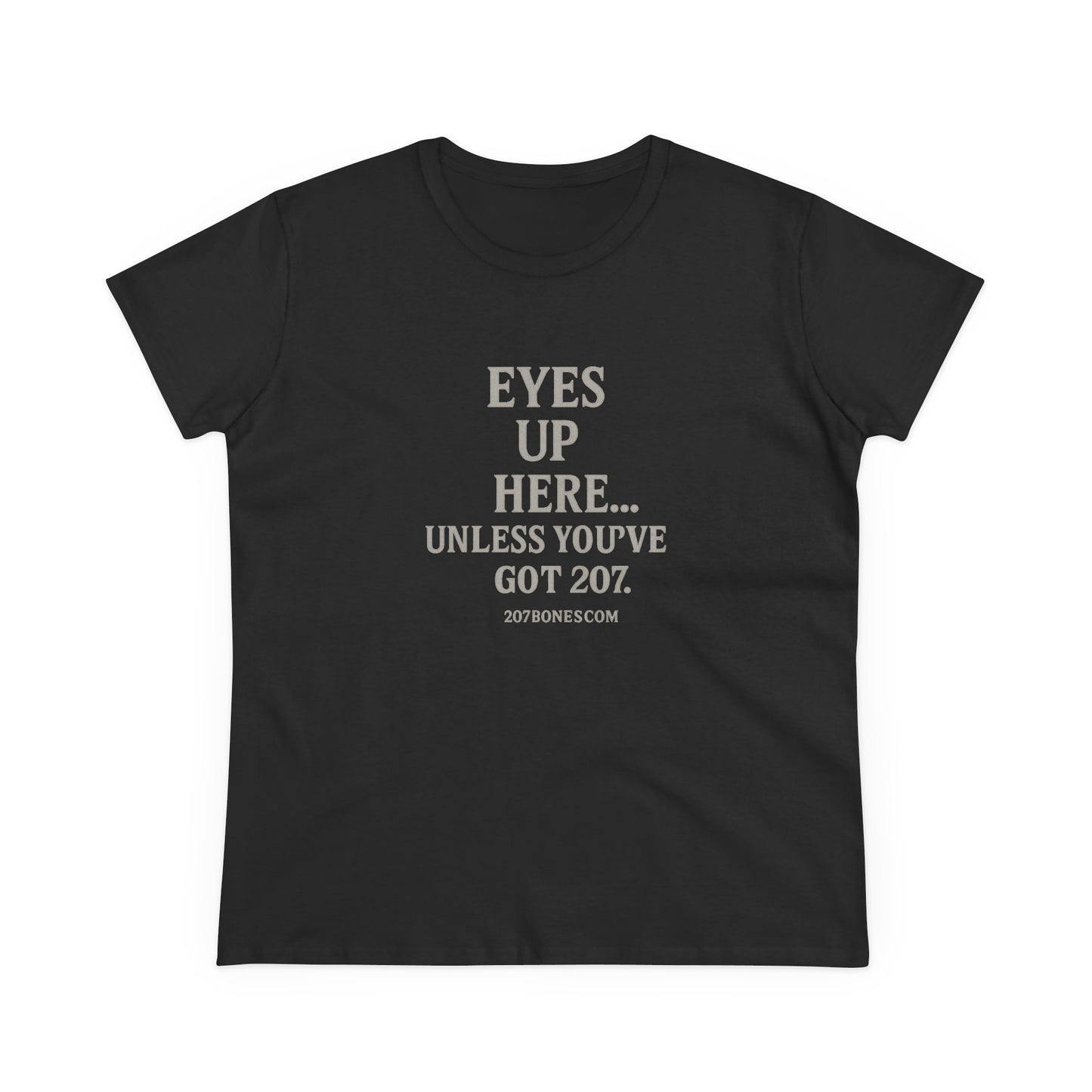 Funny Women's Cotton Tee - 'Eyes Up Here' - Casual Shirt, Gift for Friends, Birthday, Humor, Everyday Wear, Conversation Starter