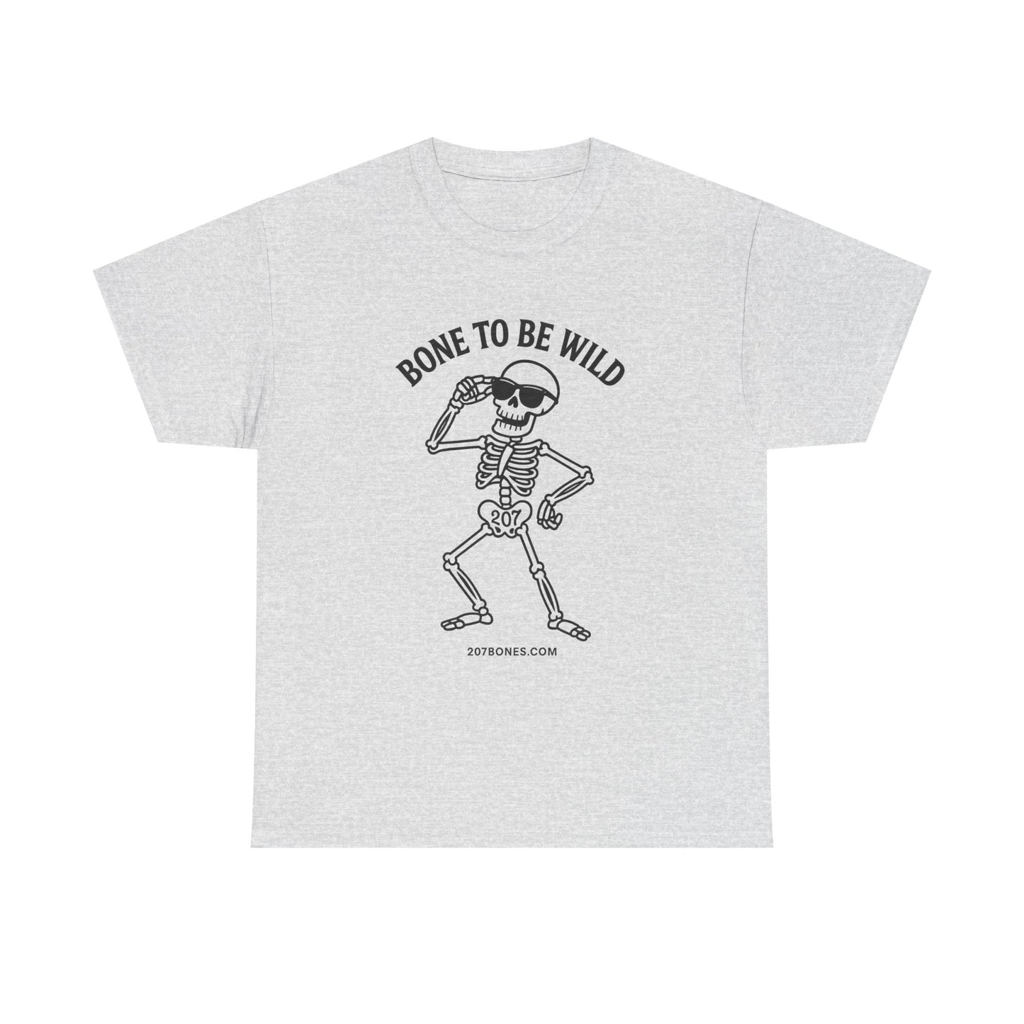 Bone to Be Wild Skeleton Tee, Unisex Cotton Shirt, Festival Wear, Halloween Shirt, Casual Summer Top