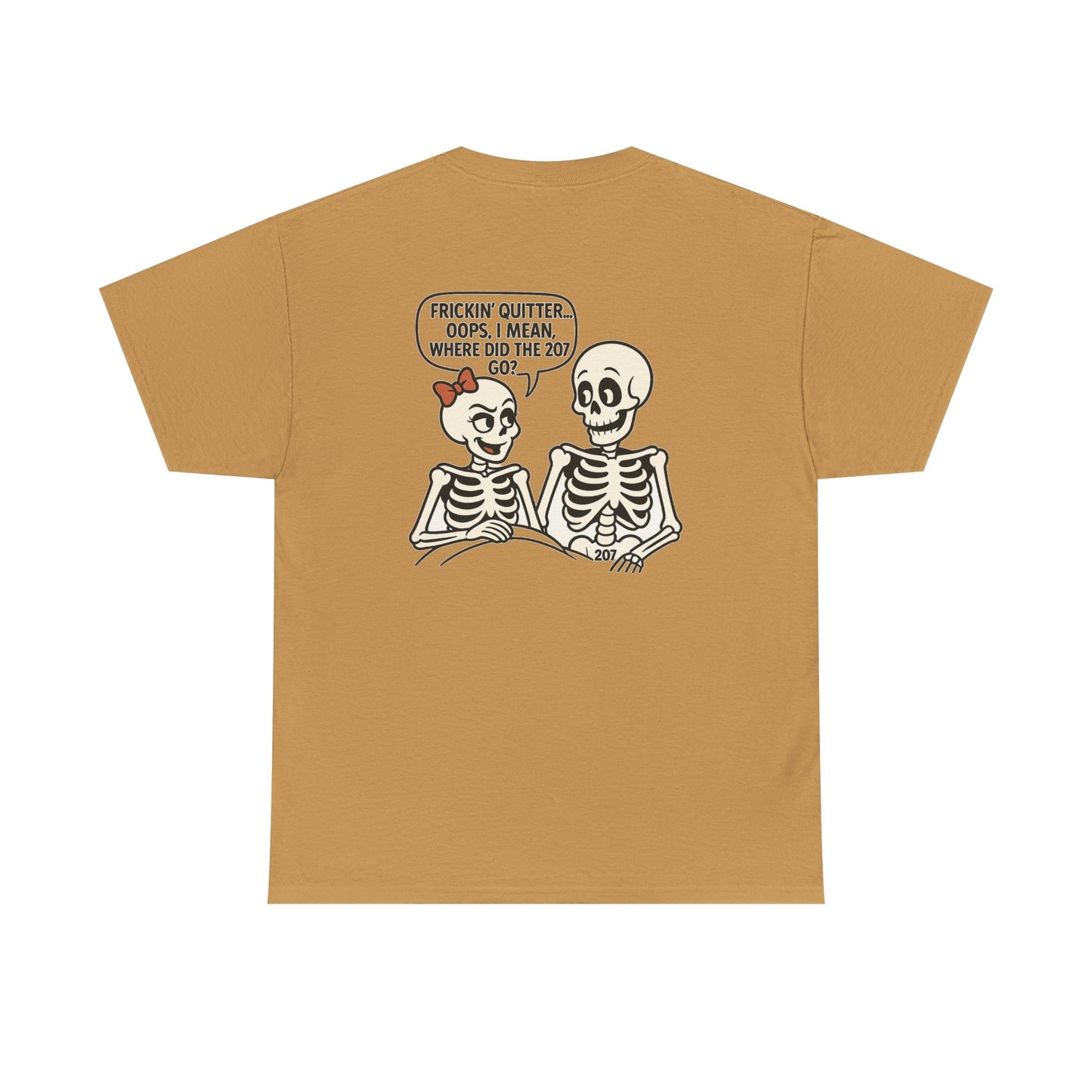 Funny Skeleton Graphic Tee, Unisex Heavy Cotton Shirt, Halloween Apparel, Quirky Gift, Casual Style, Spooky Season Wear
