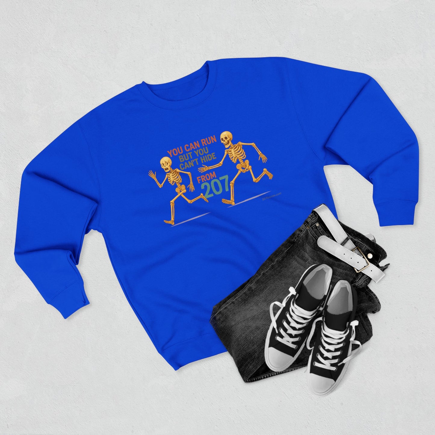 Funny Skeleton Sweatshirt, Halloween Apparel, Unisex Crewneck, Gift for Fans, Humor Clothing, Spooky Season Gear