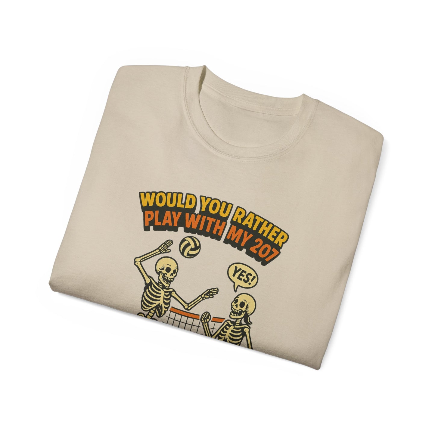 Humorous Skeleton Graphic Tee, Halloween Shirt, Unisex Tee, Playful T-Shirt, Gift for Gamers, Casual Wear