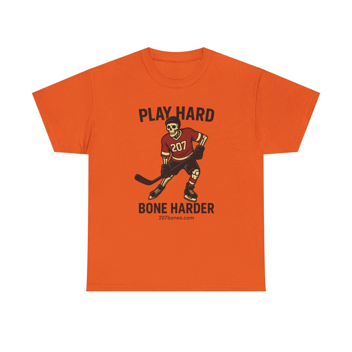 Play Hard Bone Harder Unisex Tee, Sports Shirt, Ice Hockey Fan Gift, Casual Wear, Team Spirit Shirt, Athletic Apparel