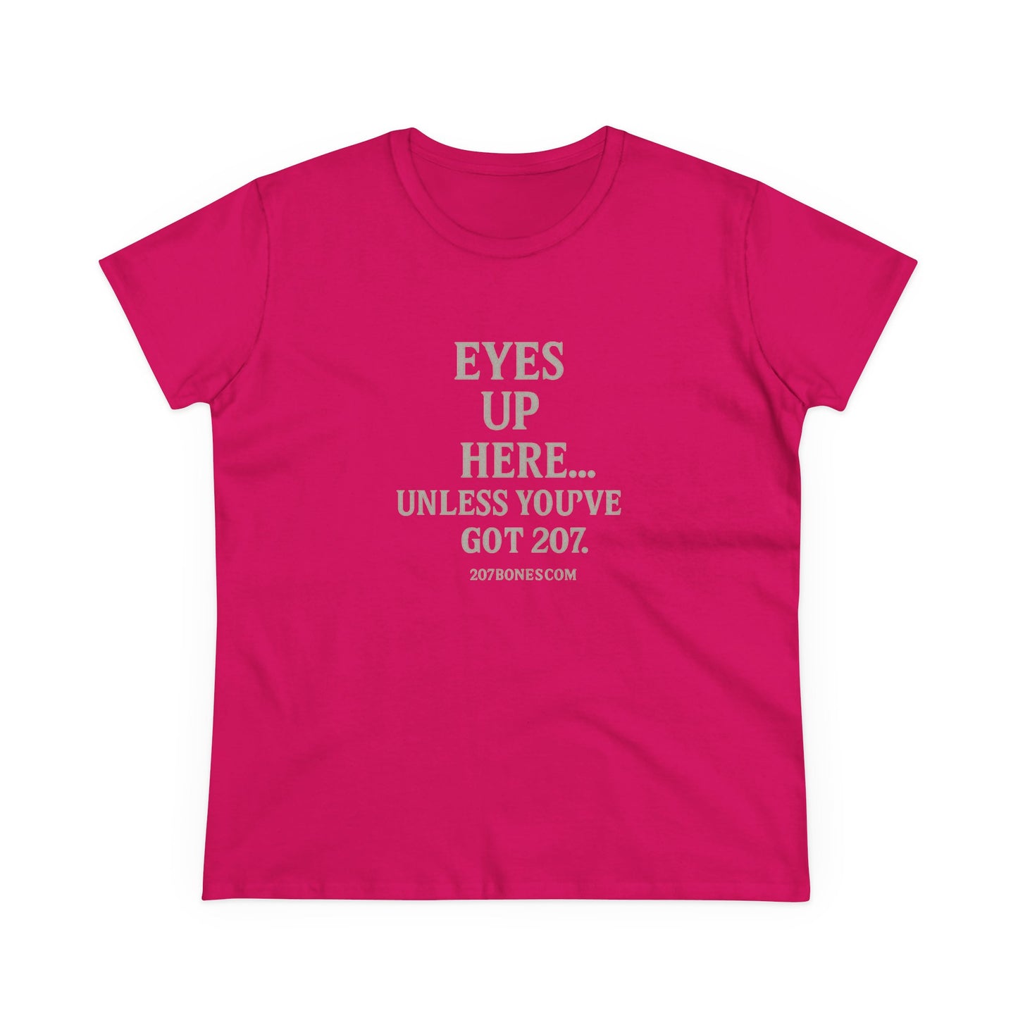 Funny Women's Cotton Tee - 'Eyes Up Here' - Casual Shirt, Gift for Friends, Birthday, Humor, Everyday Wear, Conversation Starter