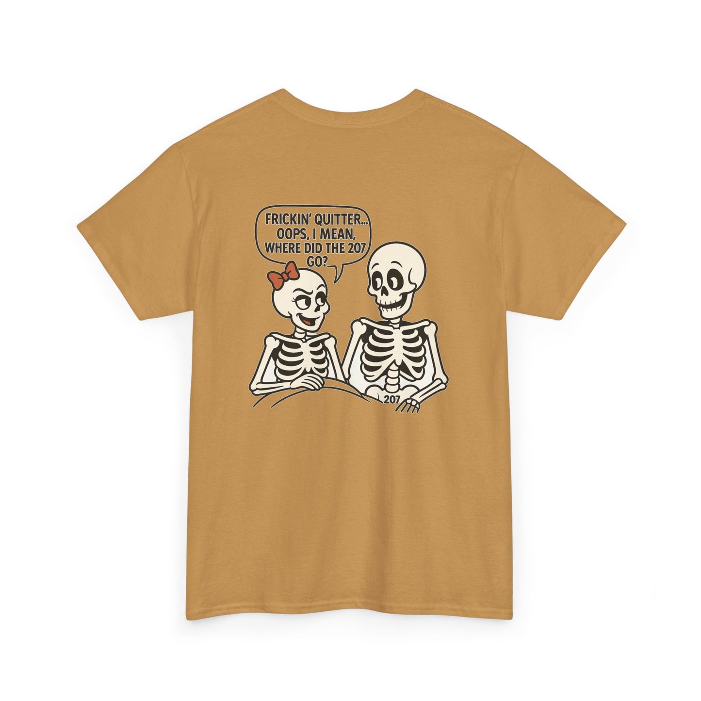 Funny Skeleton Graphic Tee, Unisex Heavy Cotton Shirt, Halloween Apparel, Quirky Gift, Casual Style, Spooky Season Wear