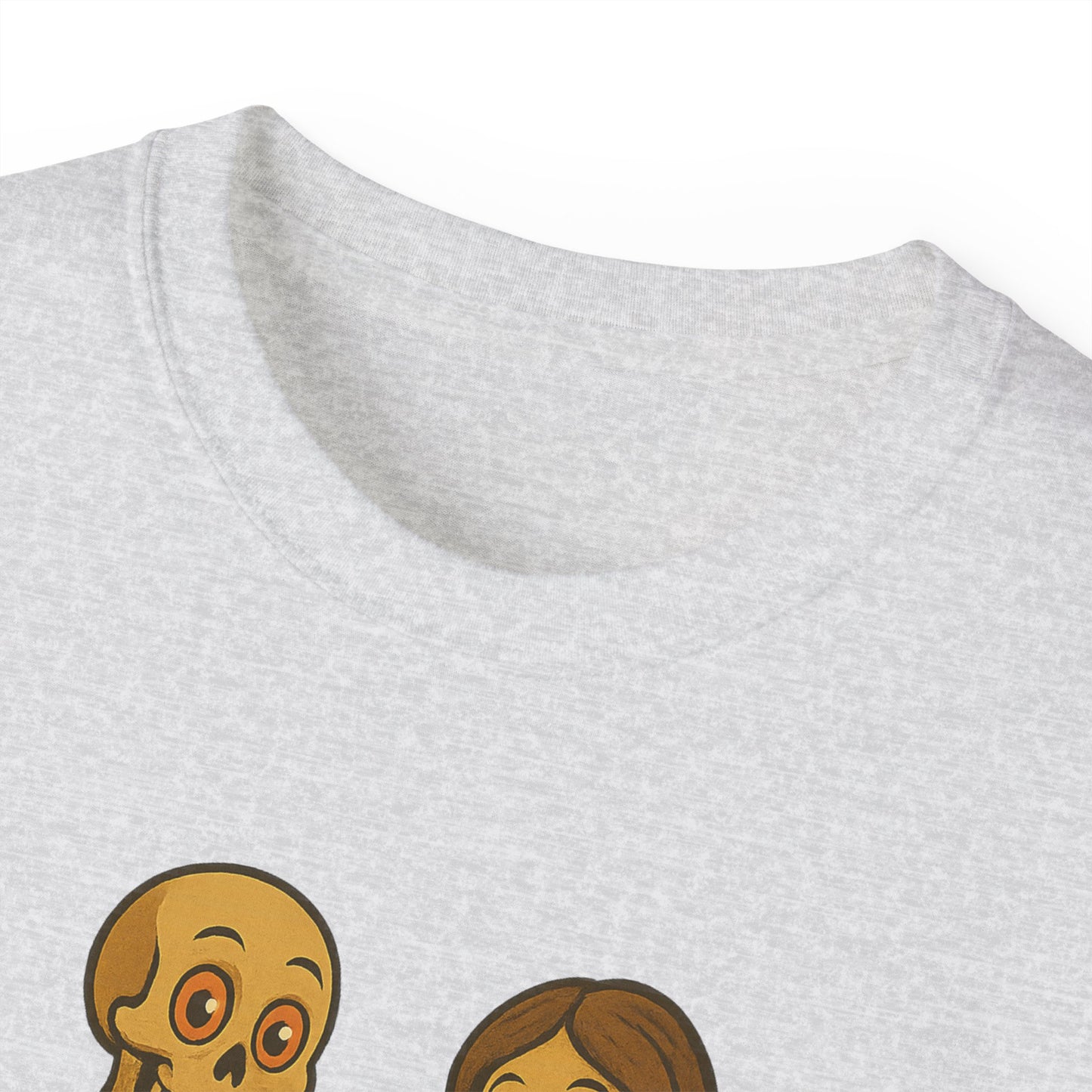 Skeleton Couple Tee, Funny Halloween Shirt, Gift for Couples, Spooky T-Shirt, Unisex Graphic Tee, Bone Humor Top